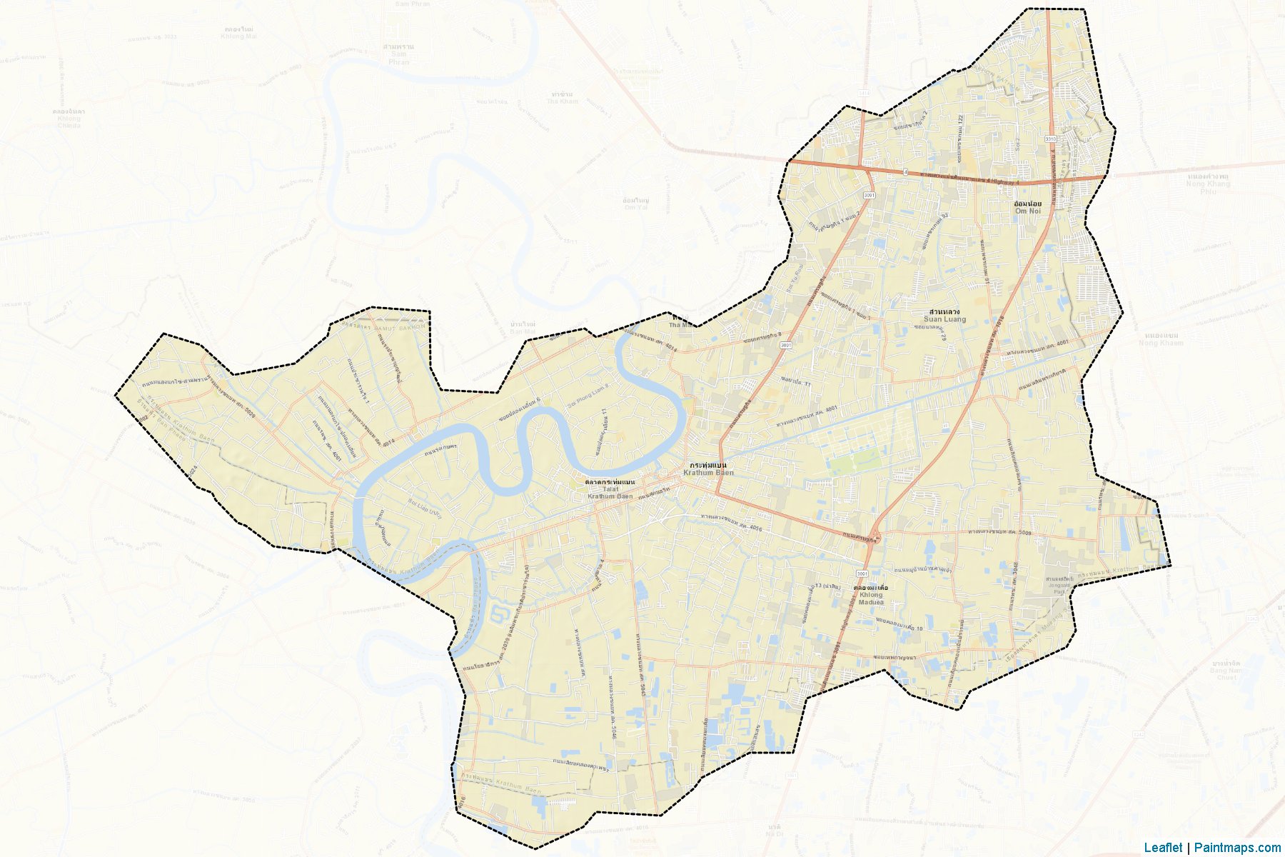 Krathum Baen (Samut Sakhon) Map Cropping Samples-2