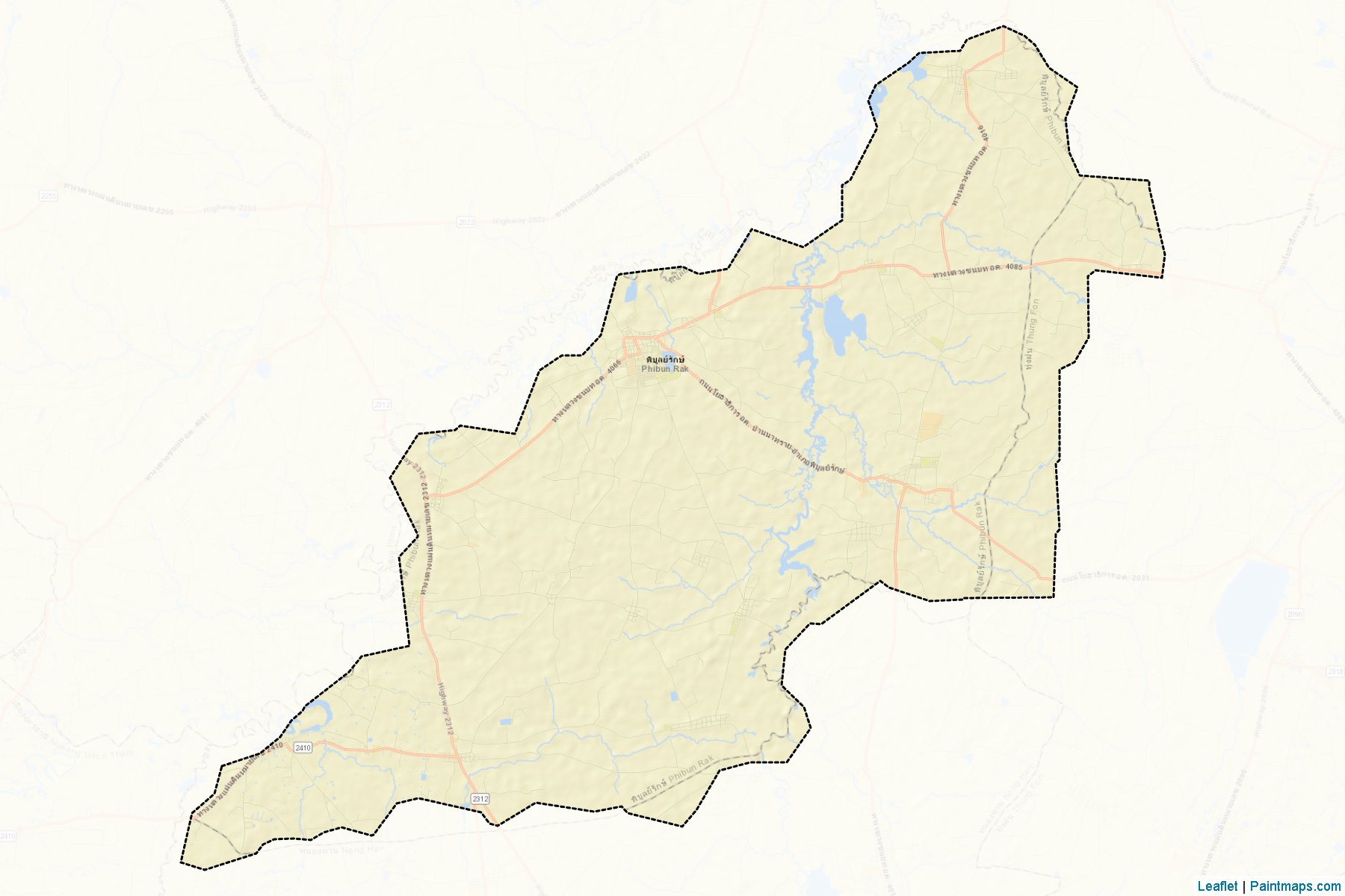 Muestras de recorte de mapas Phibunrak (Udon Thani)-2