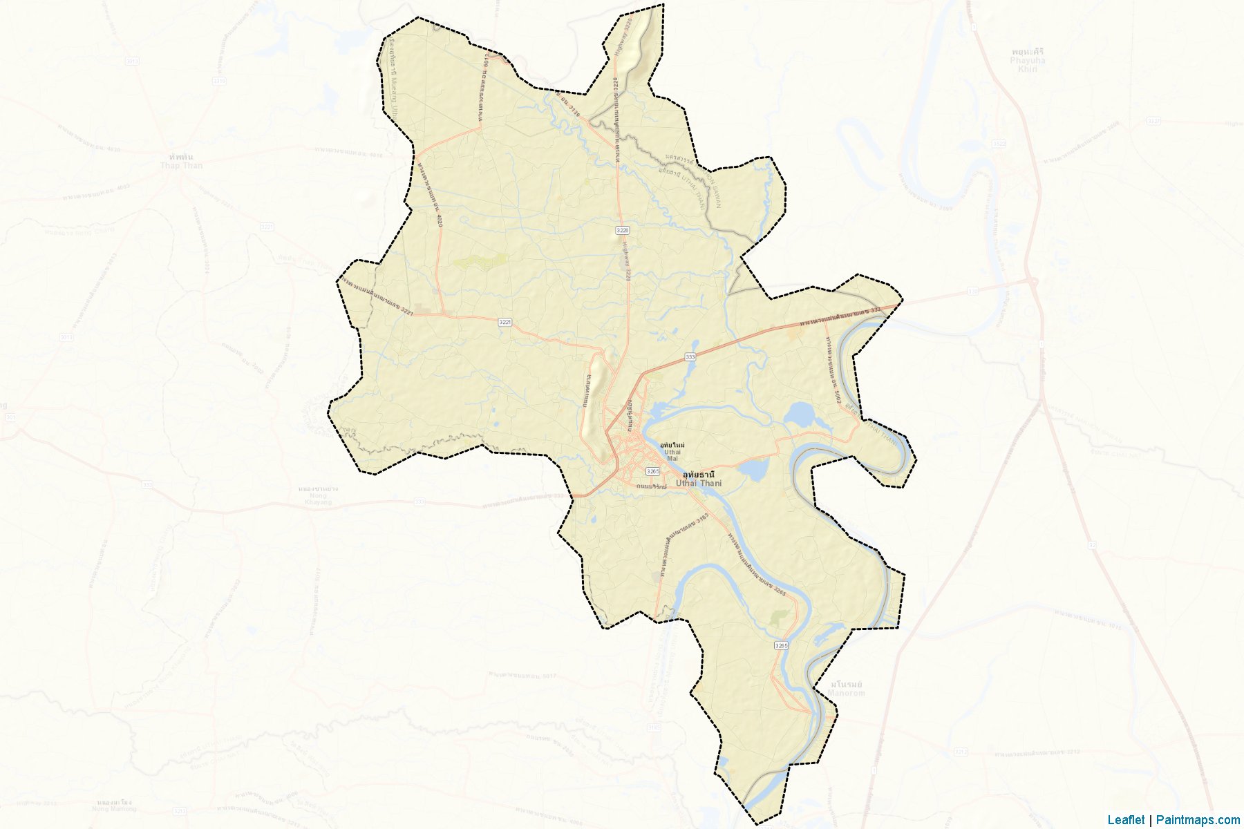 Uthai Thani (Uthai Thani) Map Cropping Samples-2