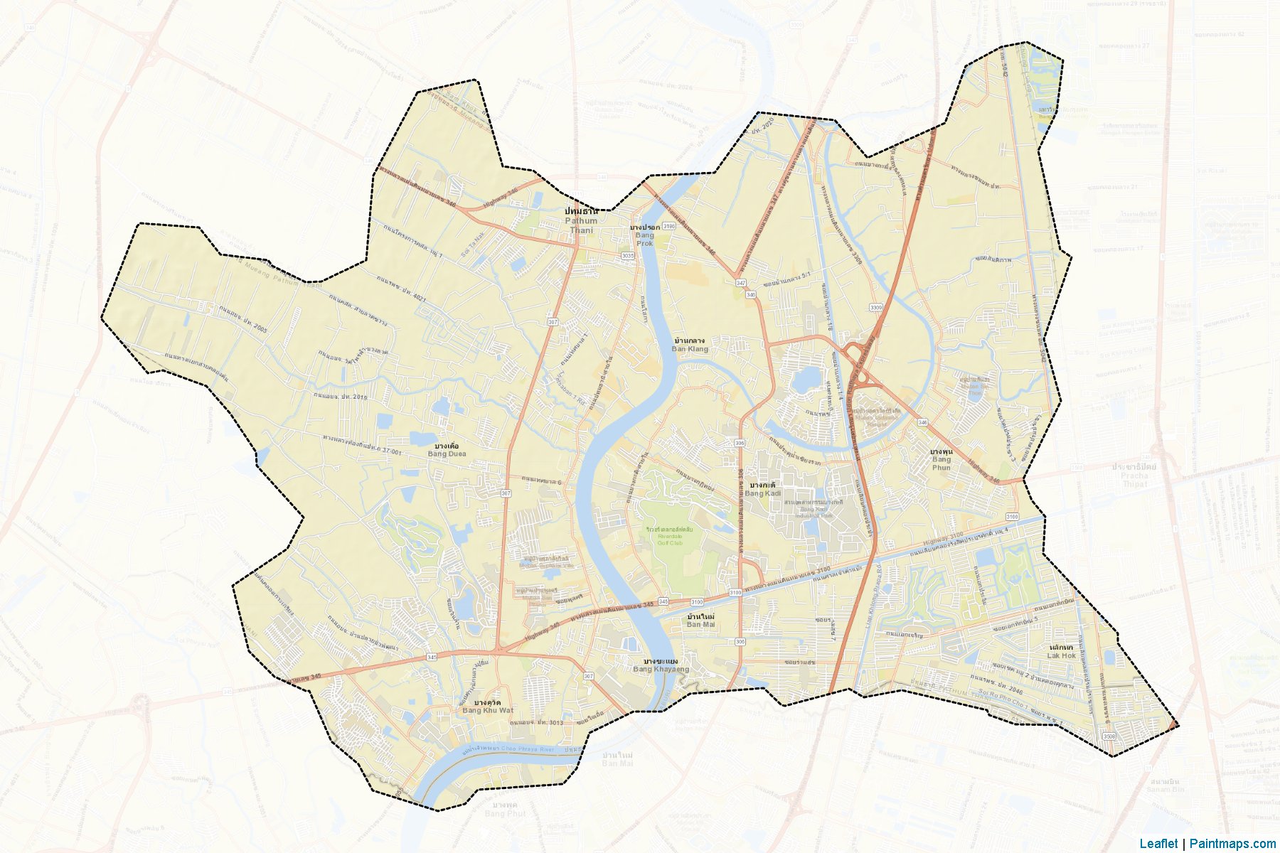 Pathum Thani (Pathum Thani) Map Cropping Samples-2