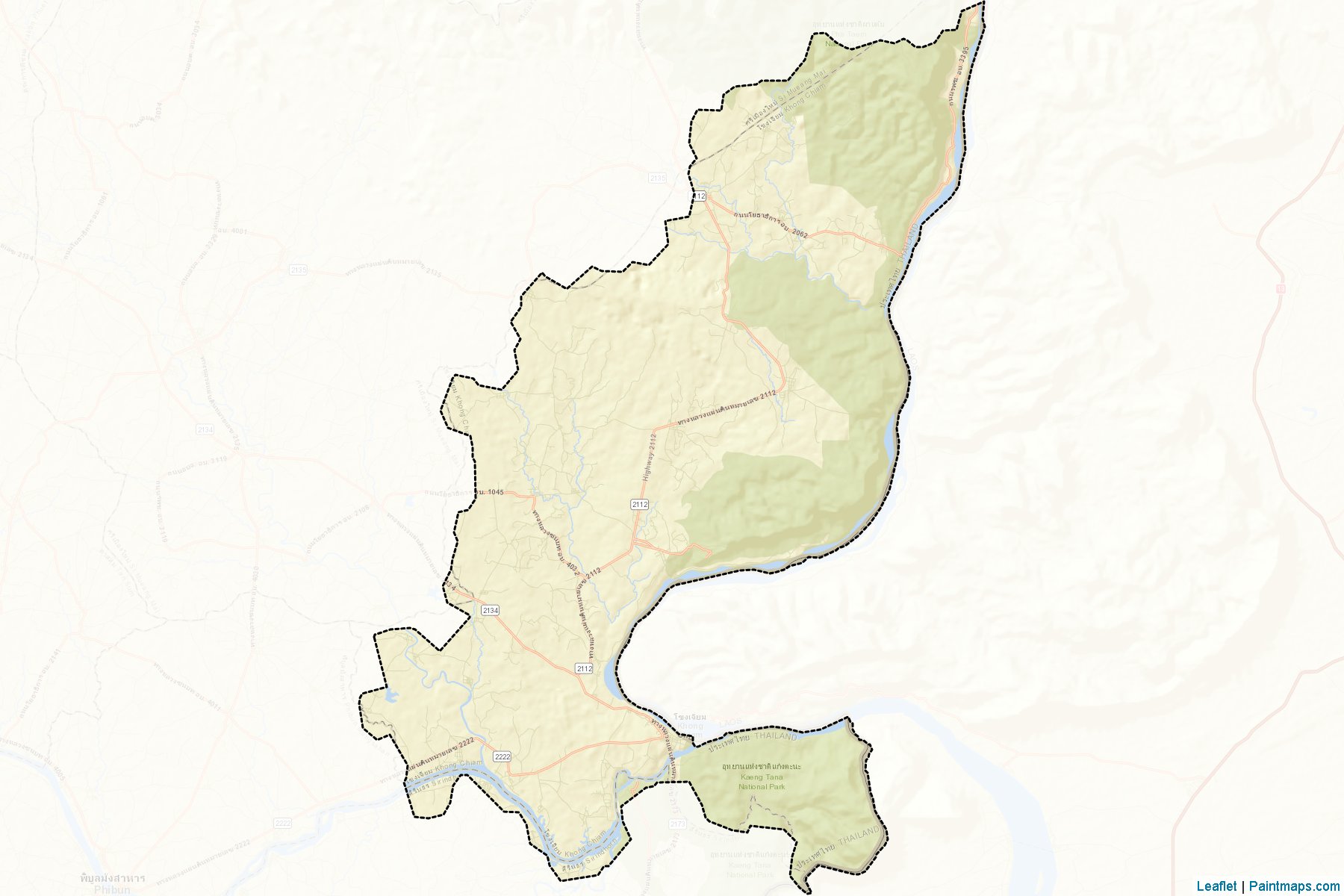 Khong Chiam (Ubon Ratchathani) Map Cropping Samples-2