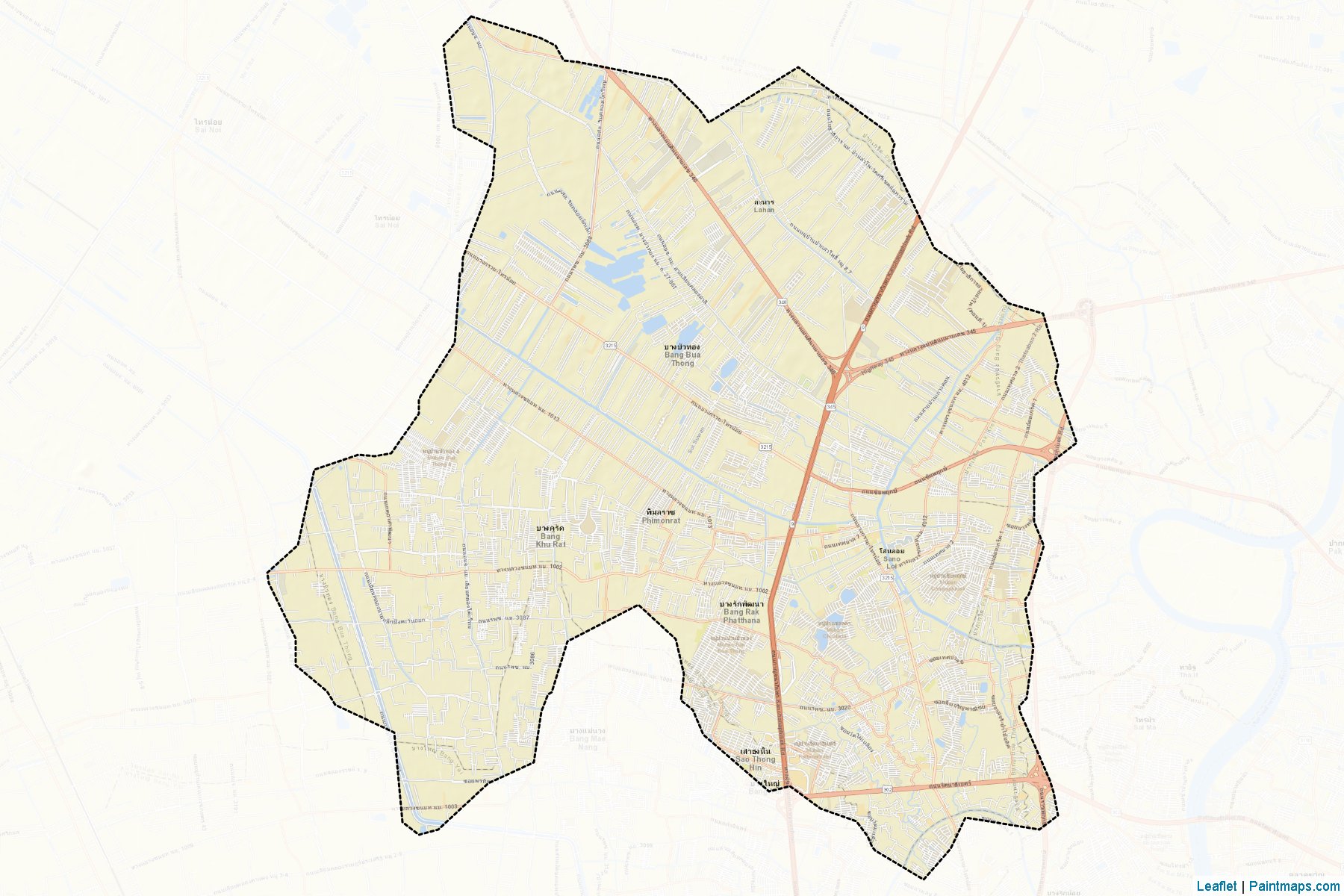 Bang Bua Thong (Nonthaburi) Map Cropping Samples-2