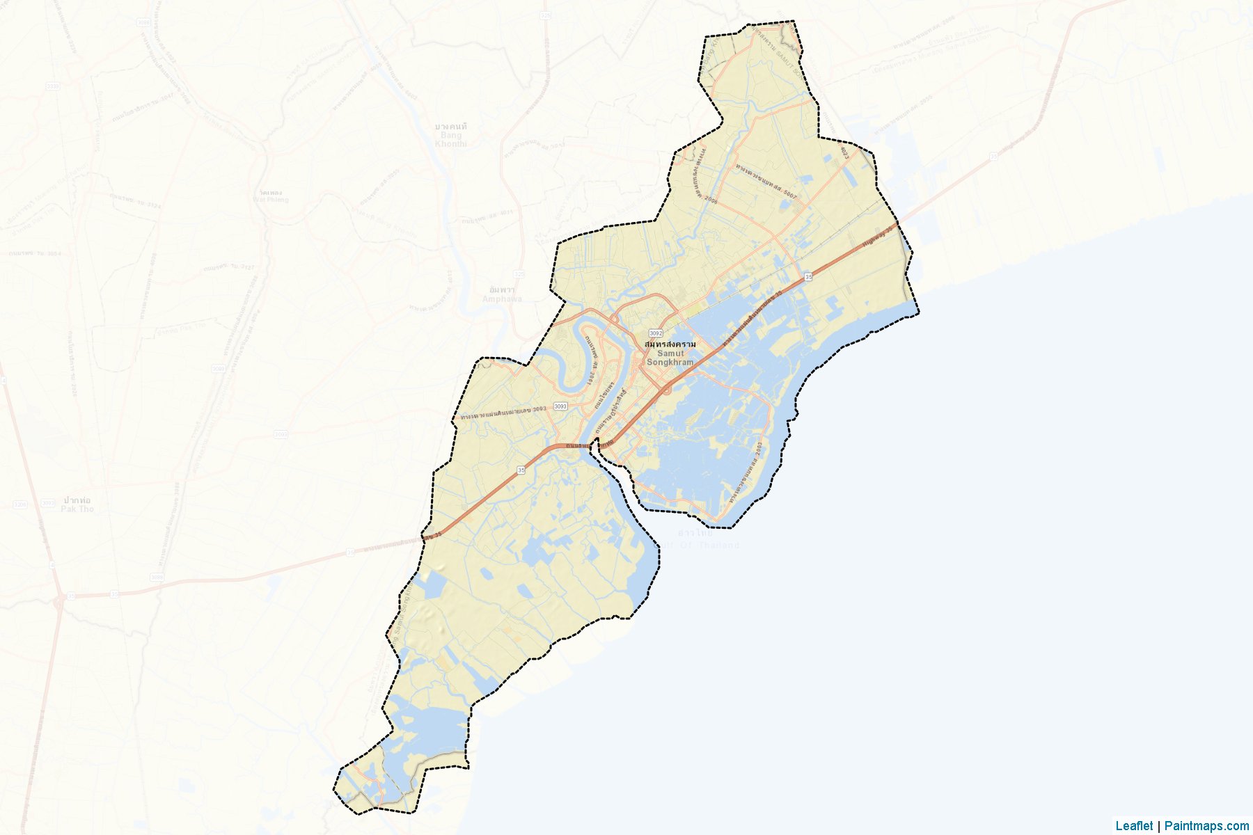 Samut Songkhram (Samut Songkhran) Map Cropping Samples-2