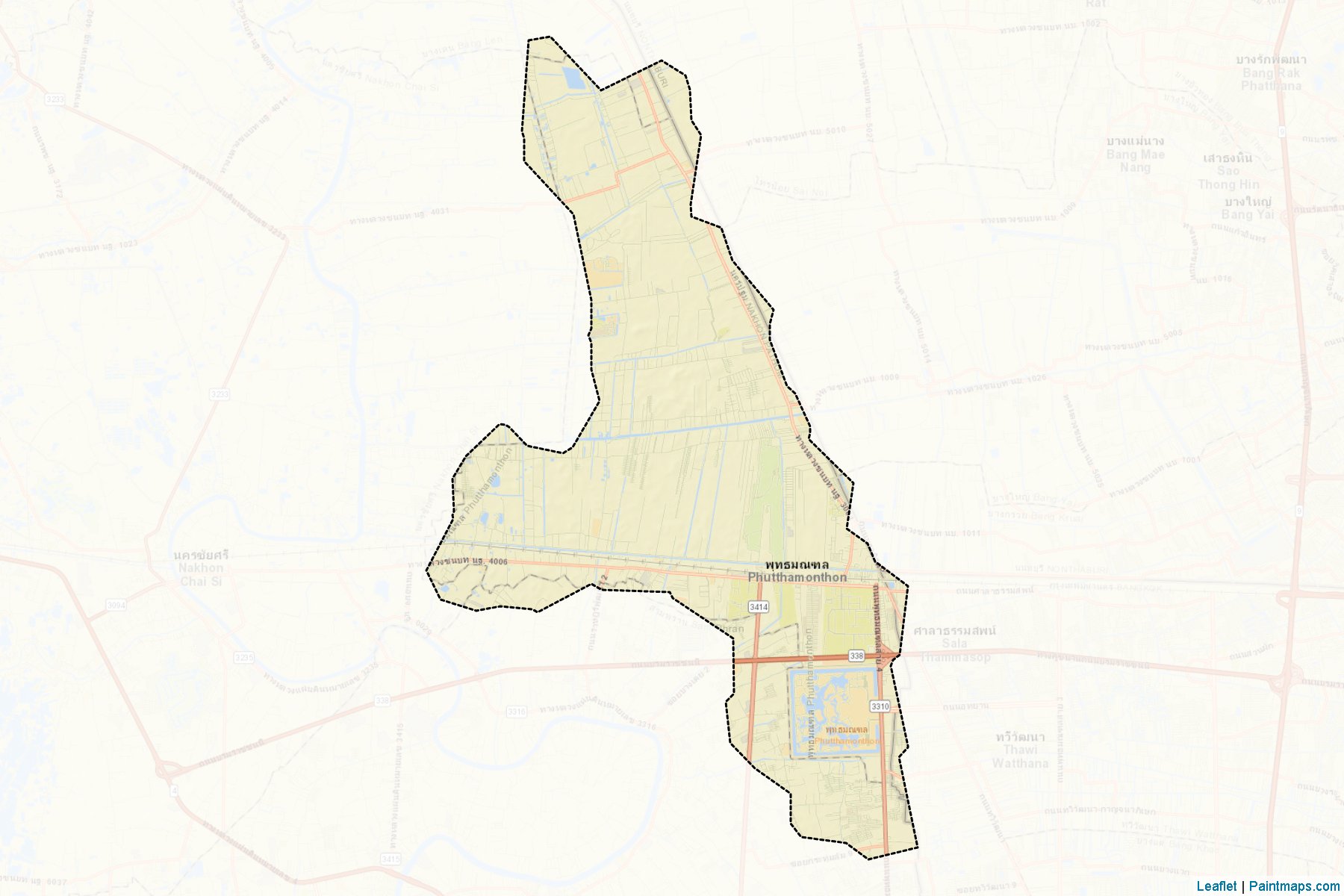 Phutthamonthon (Nathon Pathon) Map Cropping Samples-2