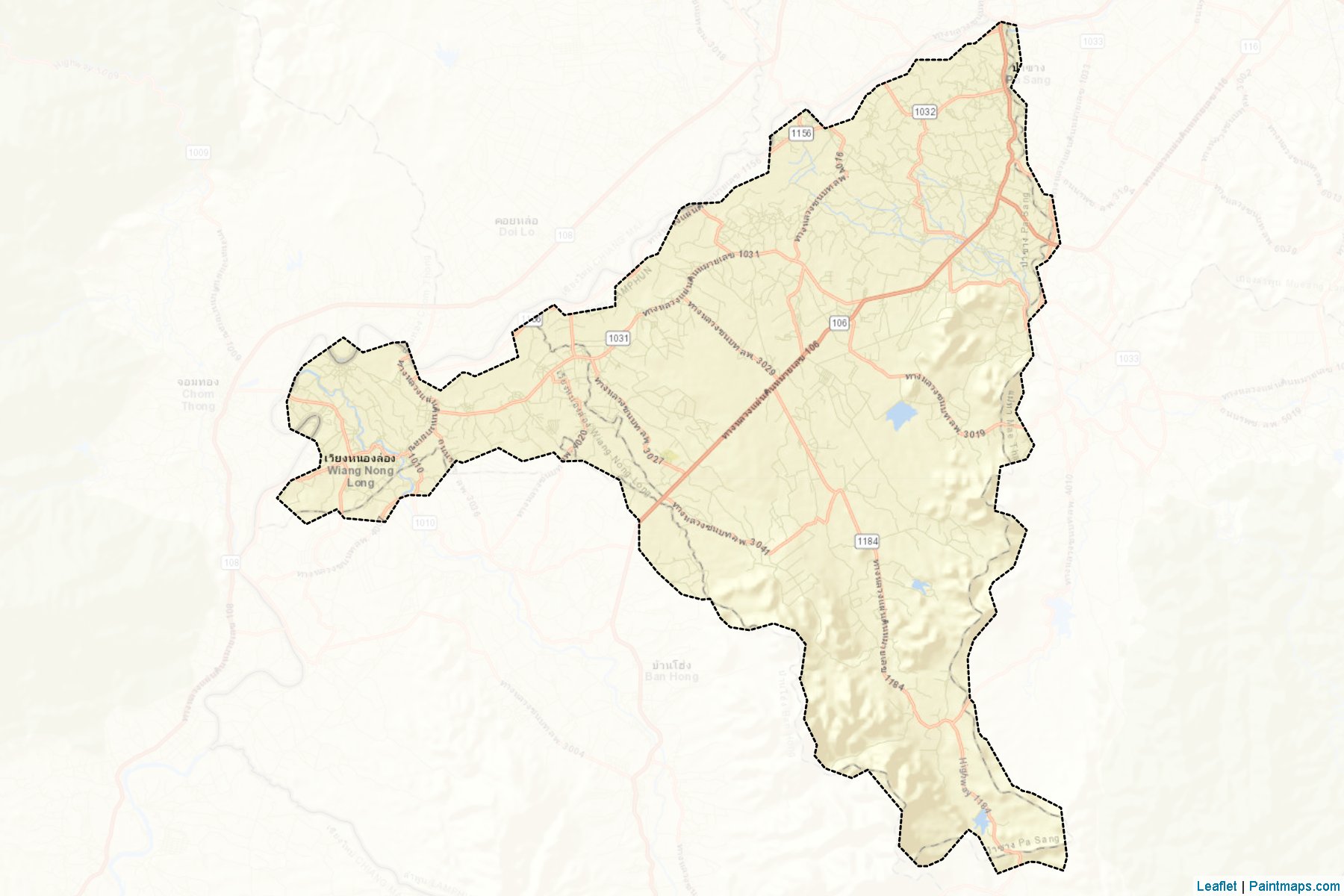 Muestras de recorte de mapas Pa Sang (Lamphun)-2