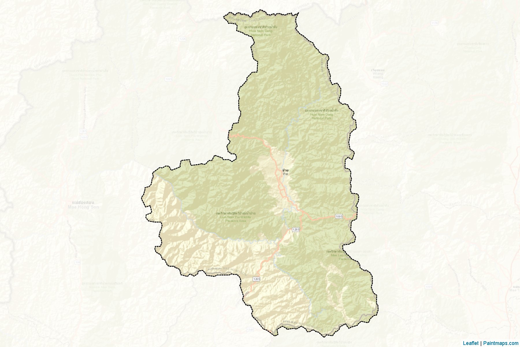 Pai (Mae Hong Son) Map Cropping Samples-2