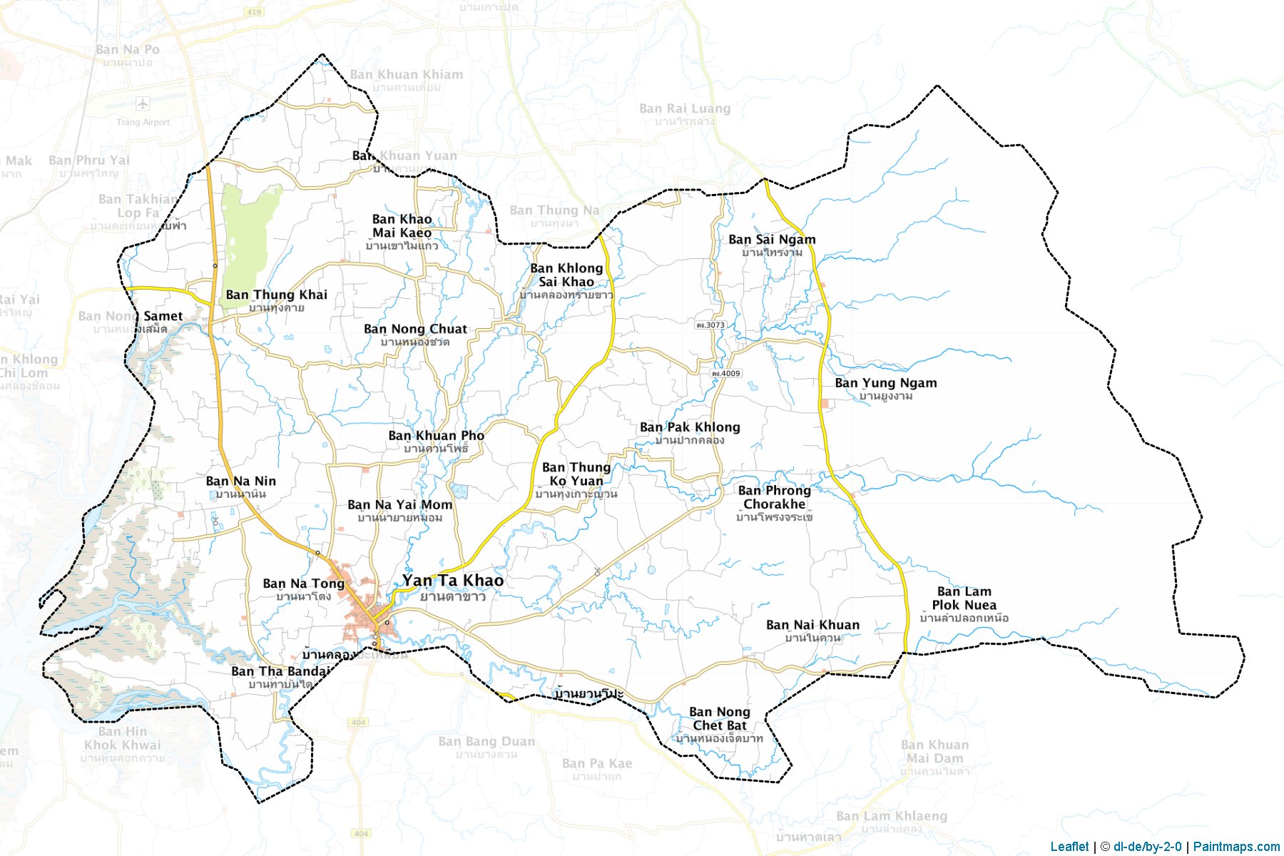Yan Ta Khao (Trang) Haritası Örnekleri-1
