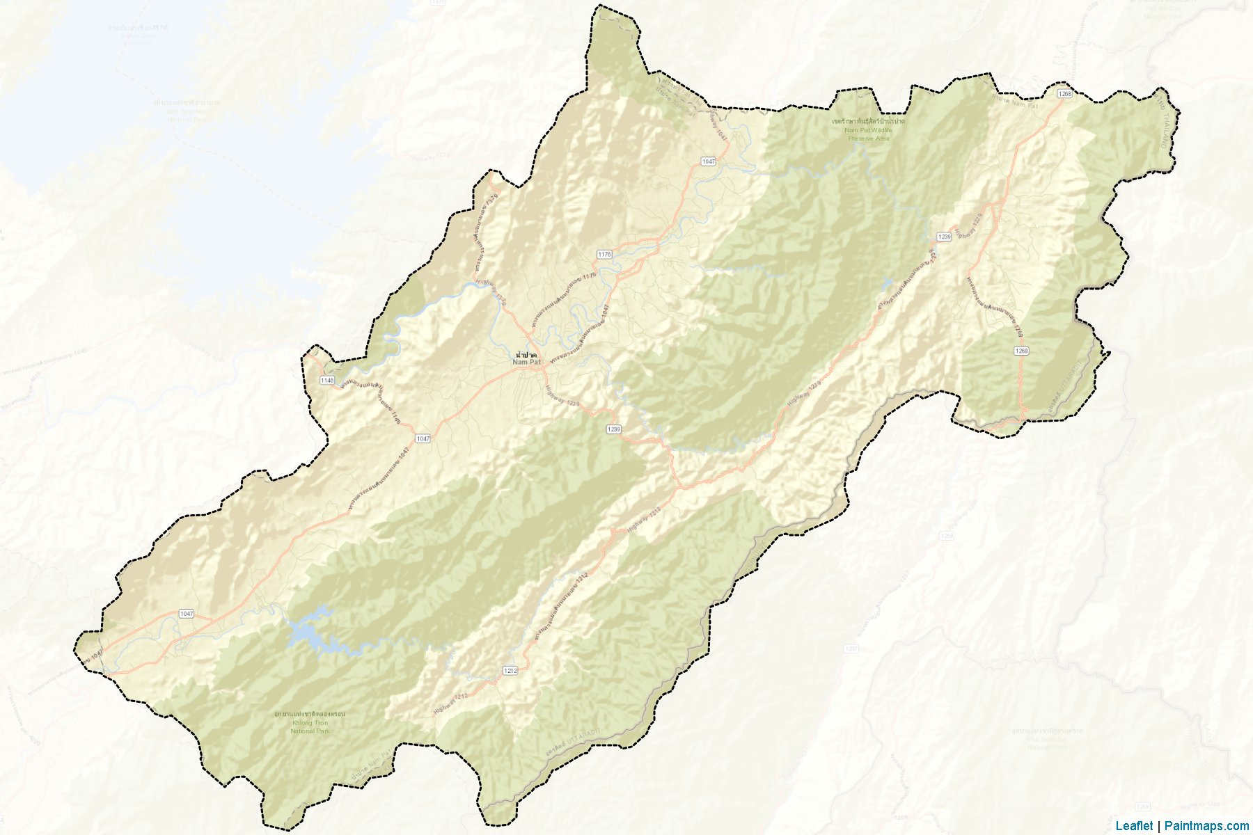 Nam Pat (Uttaradit) Map Cropping Samples-2