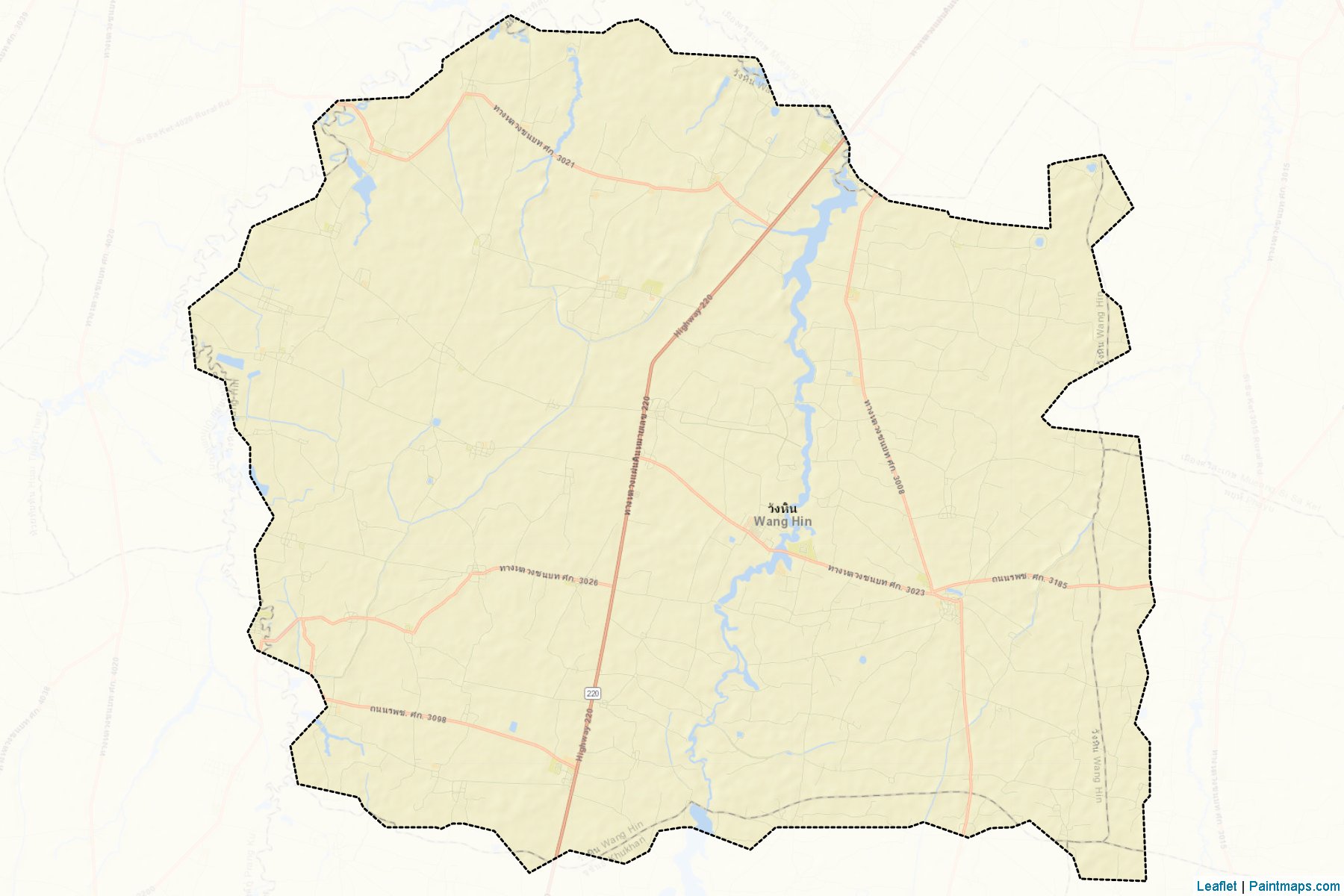 Muestras de recorte de mapas Wang Hin (Sisaket)-2