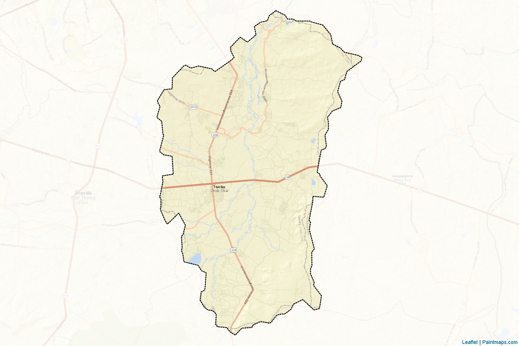 Muestras de recorte de mapas Chok Chai (Nakhon Ratchasima)-2