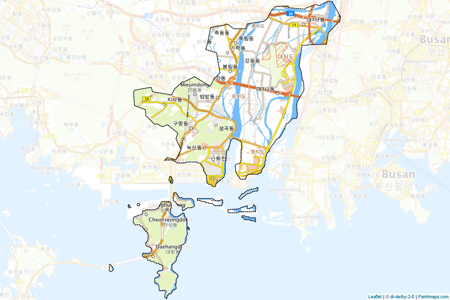 Gangseo (Busan) Map Cropping Samples-1