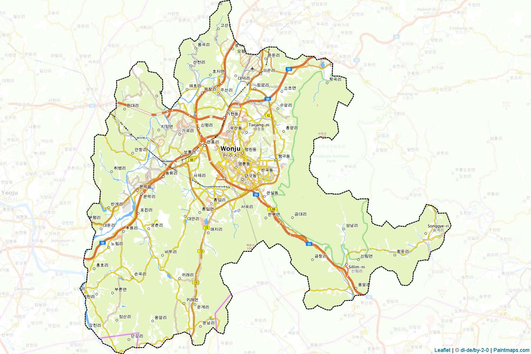 Wonju (Kangwon-Do) Map Cropping Samples-1