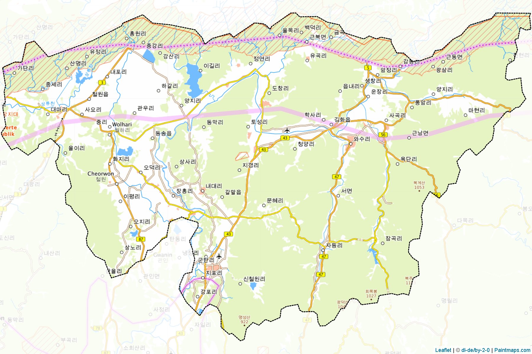 Gongju (Kangwon-Do) Map Cropping Samples-1