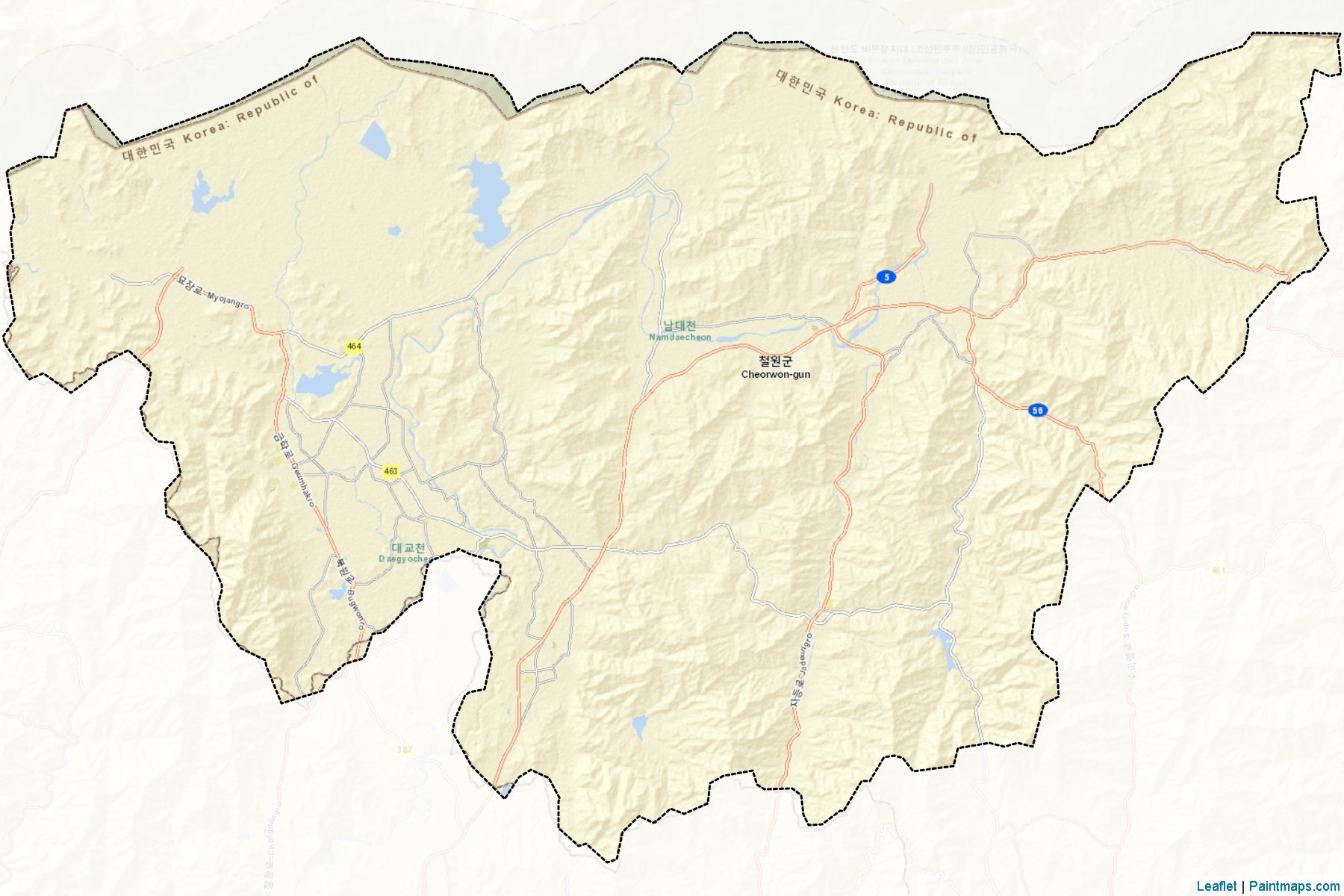 Gongju (Kangwon-Do) Map Cropping Samples-2