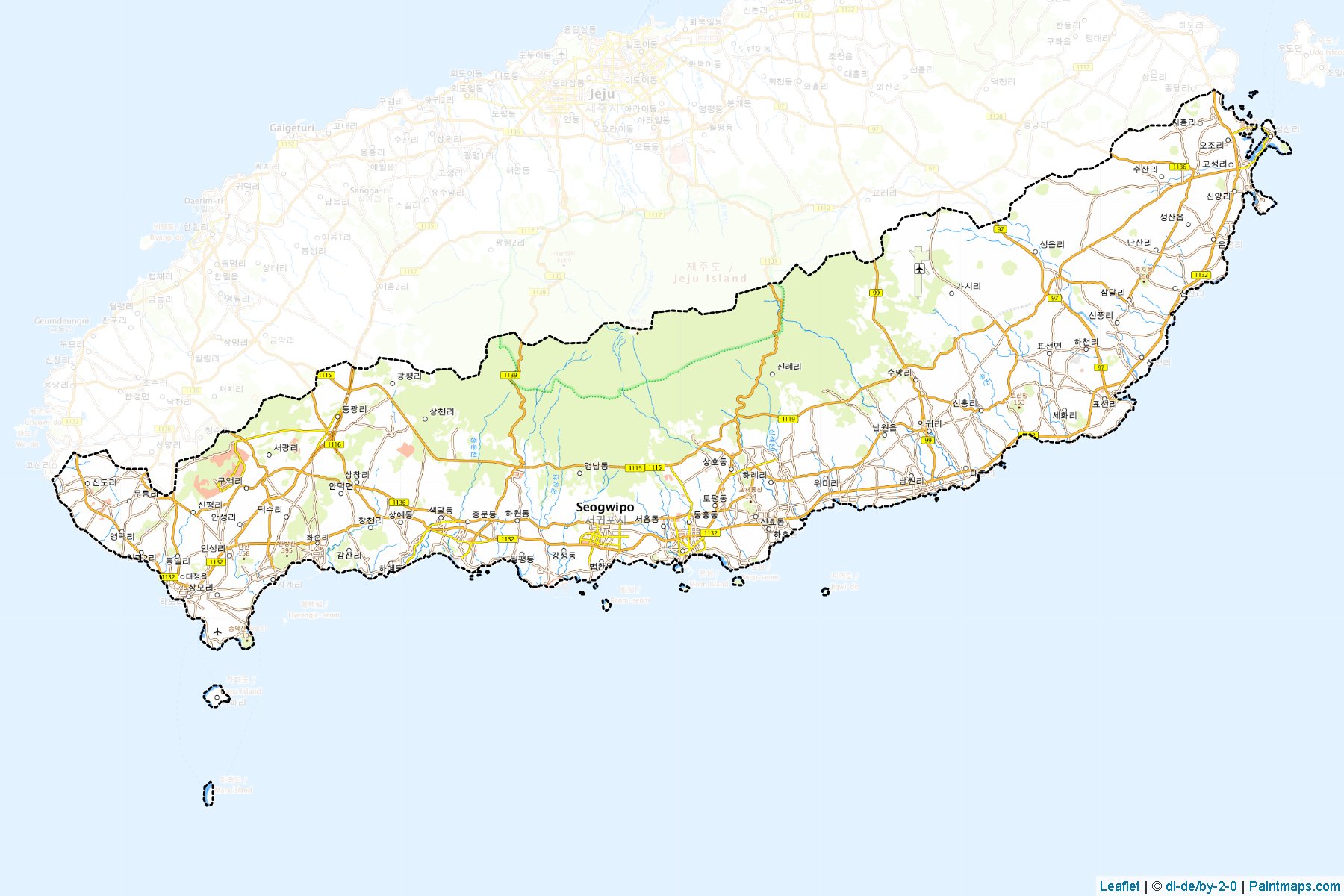 Seogwipo (Jaeju-Do) Map Cropping Samples-1