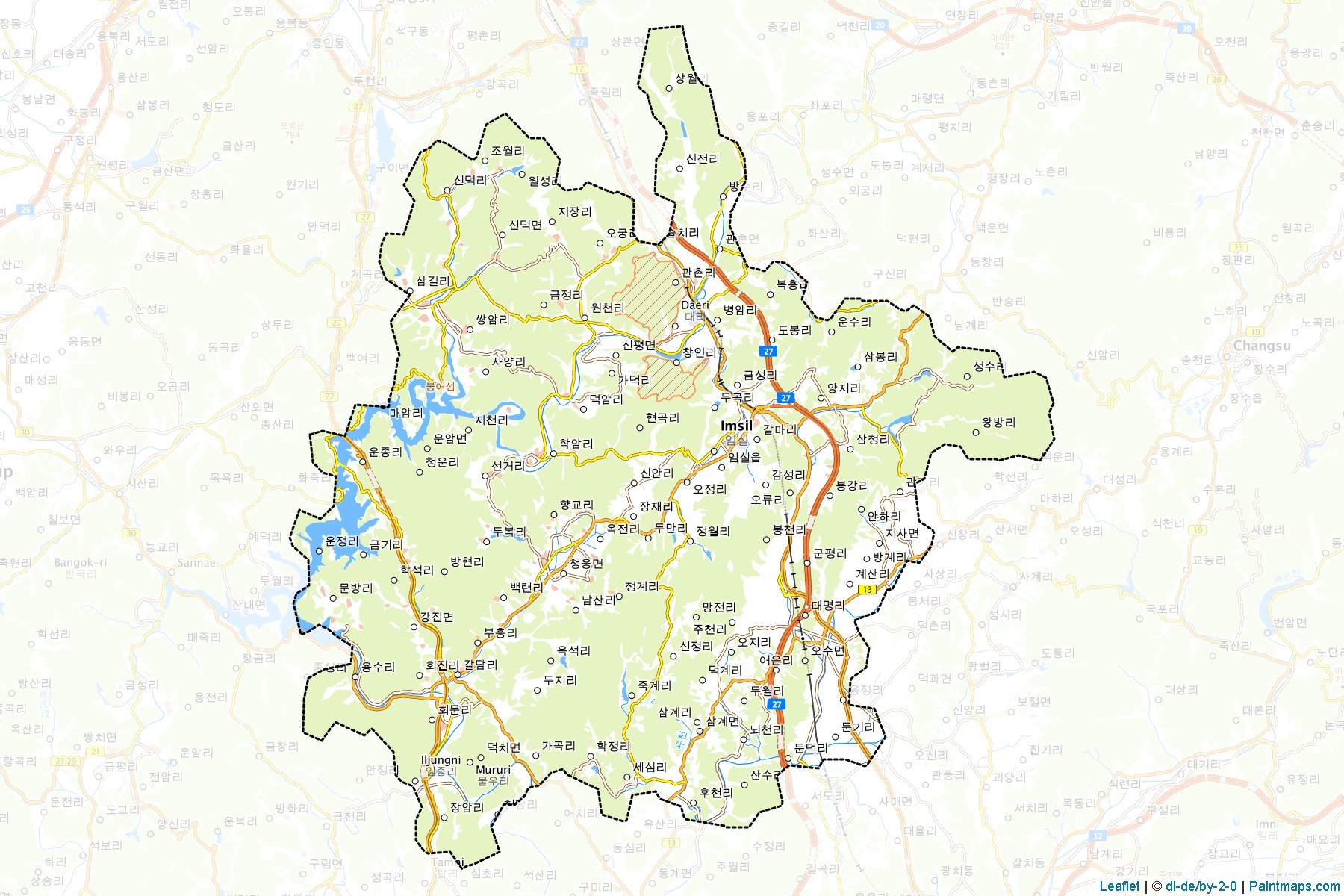 Imsil (Jeollabuk-Do) Map Cropping Samples-1