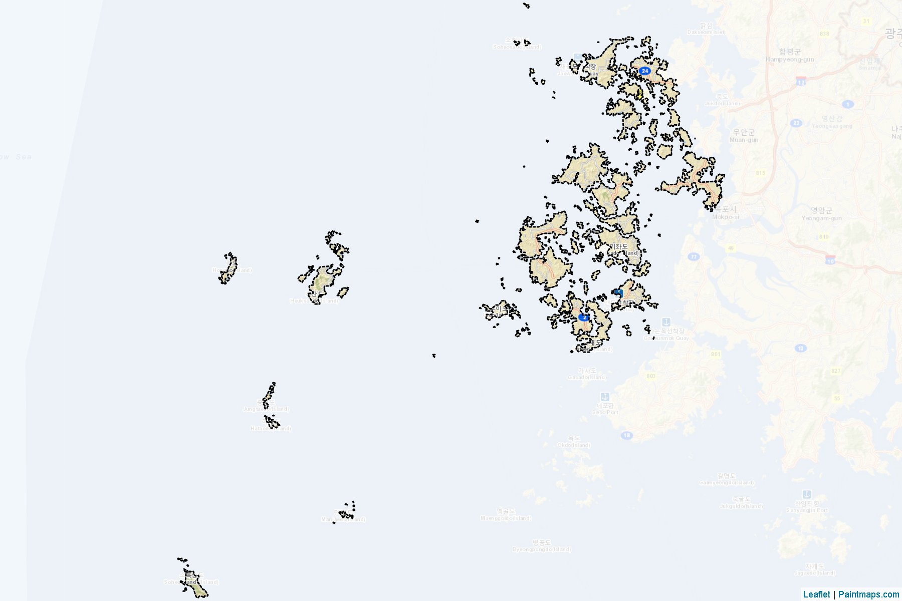 Sinan (Jeollanam-Do) Map Cropping Samples-2