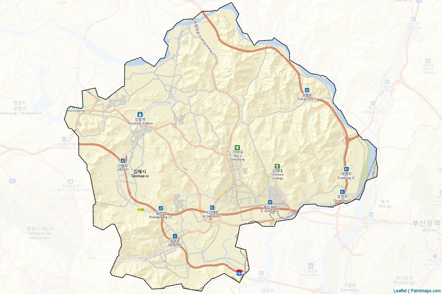 Gimhae (Gyeongsangnam-Do) Map Cropping Samples-2