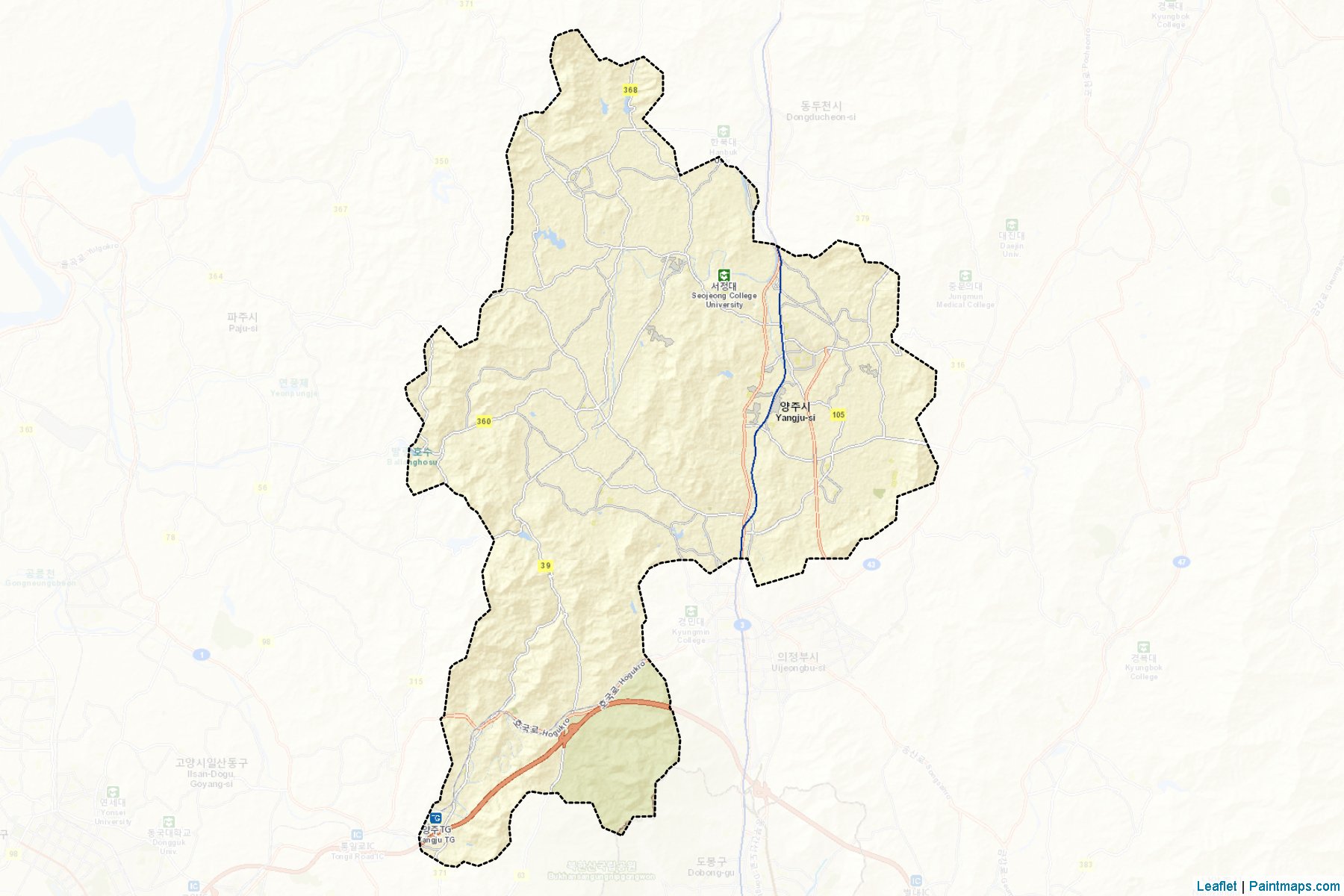 Yangju (Kyeongki-Do) Map Cropping Samples-2