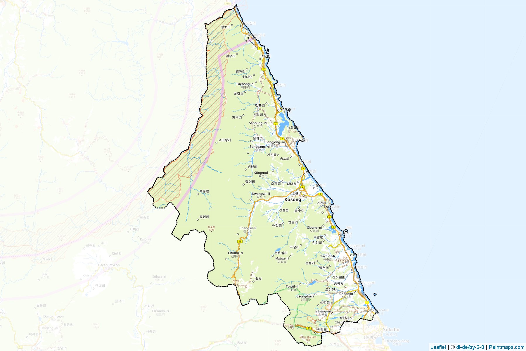 Goseong (Kangwon-Do) Map Cropping Samples-1