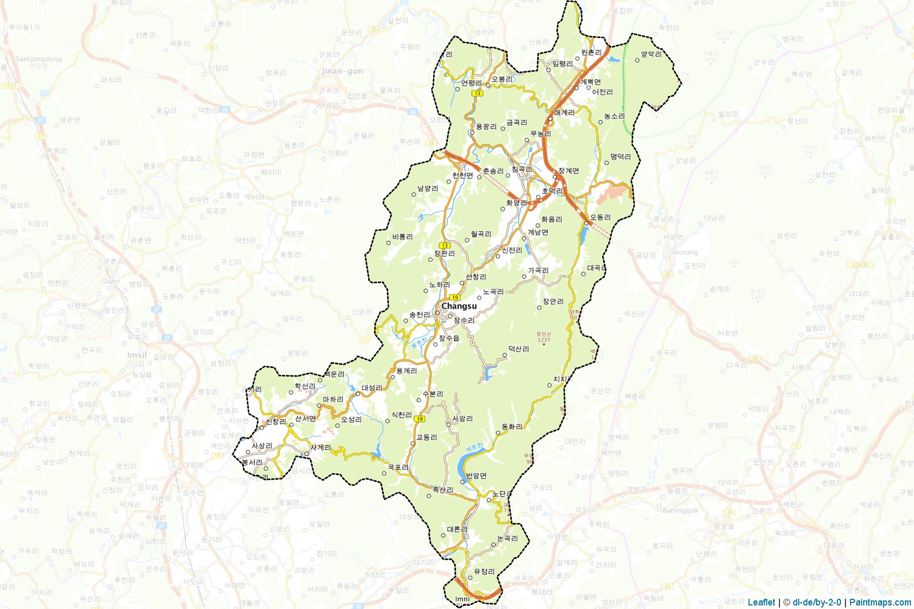 Muestras de recorte de mapas Jangsu (North Jeolla)-1