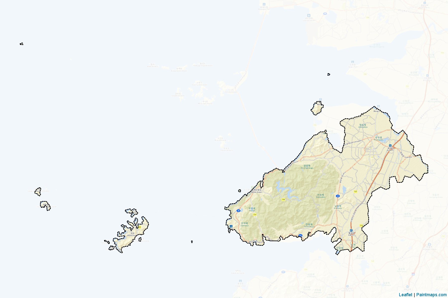 Buan (Jeollabuk-Do) Map Cropping Samples-2