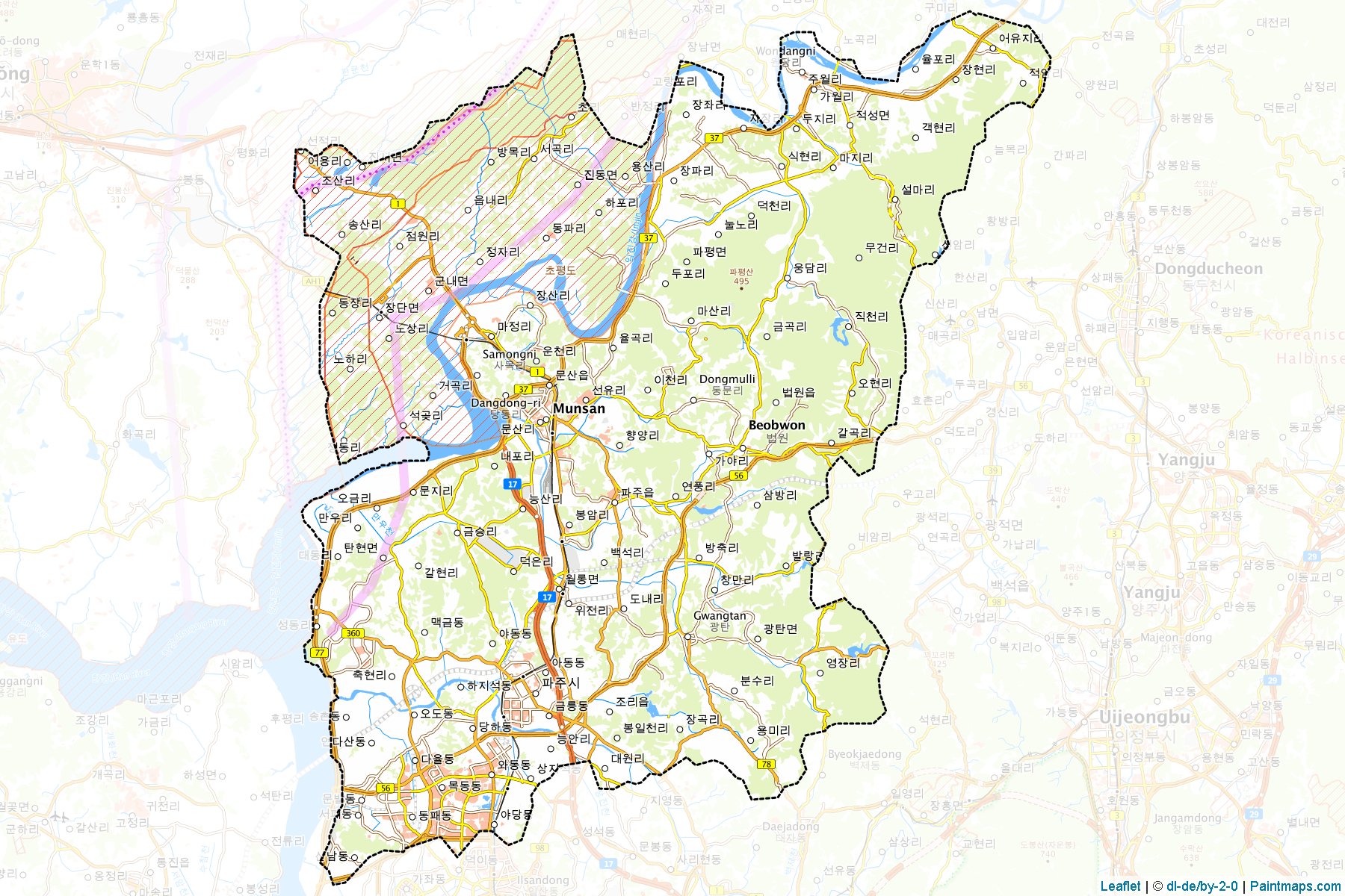 Paju (Kyeongki-Do) Map Cropping Samples-1