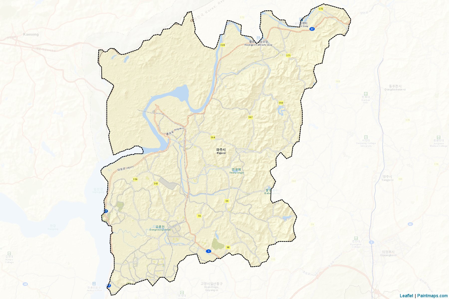 Paju (Kyeongki-Do) Map Cropping Samples-2