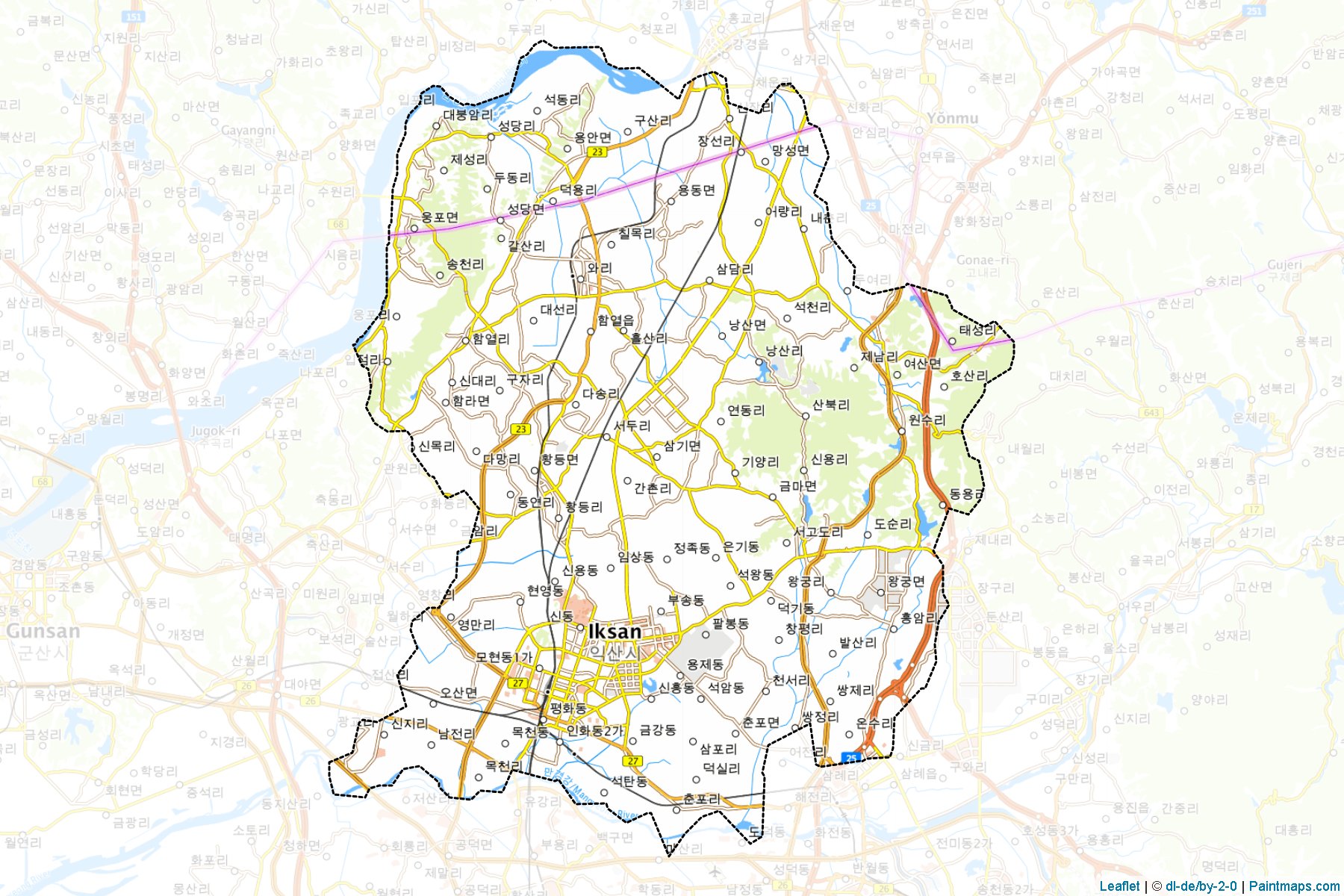 Iksan (Jeollabuk-Do) Map Cropping Samples-1