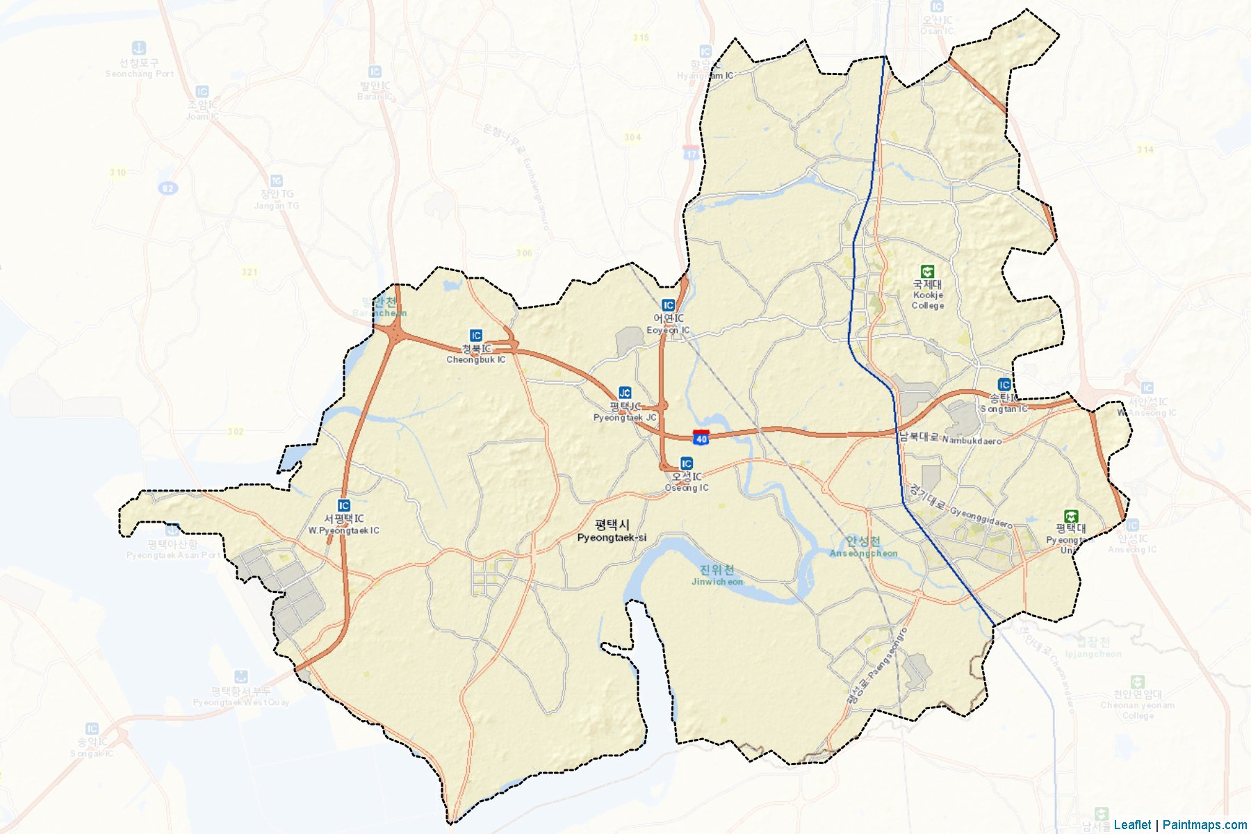 Pyeongtaek (Kyeongki-Do) Map Cropping Samples-2