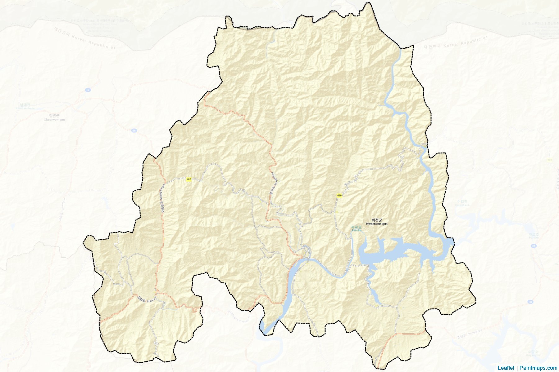 Hwacheon (Kangwon-Do) Map Cropping Samples-2