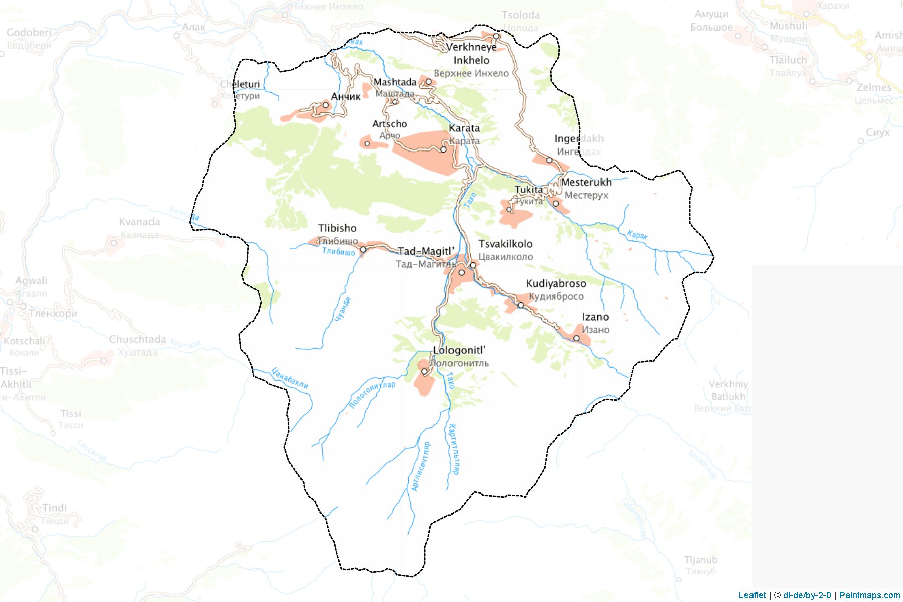 Akhvakhskiy (Dagestan) Map Cropping Samples-1