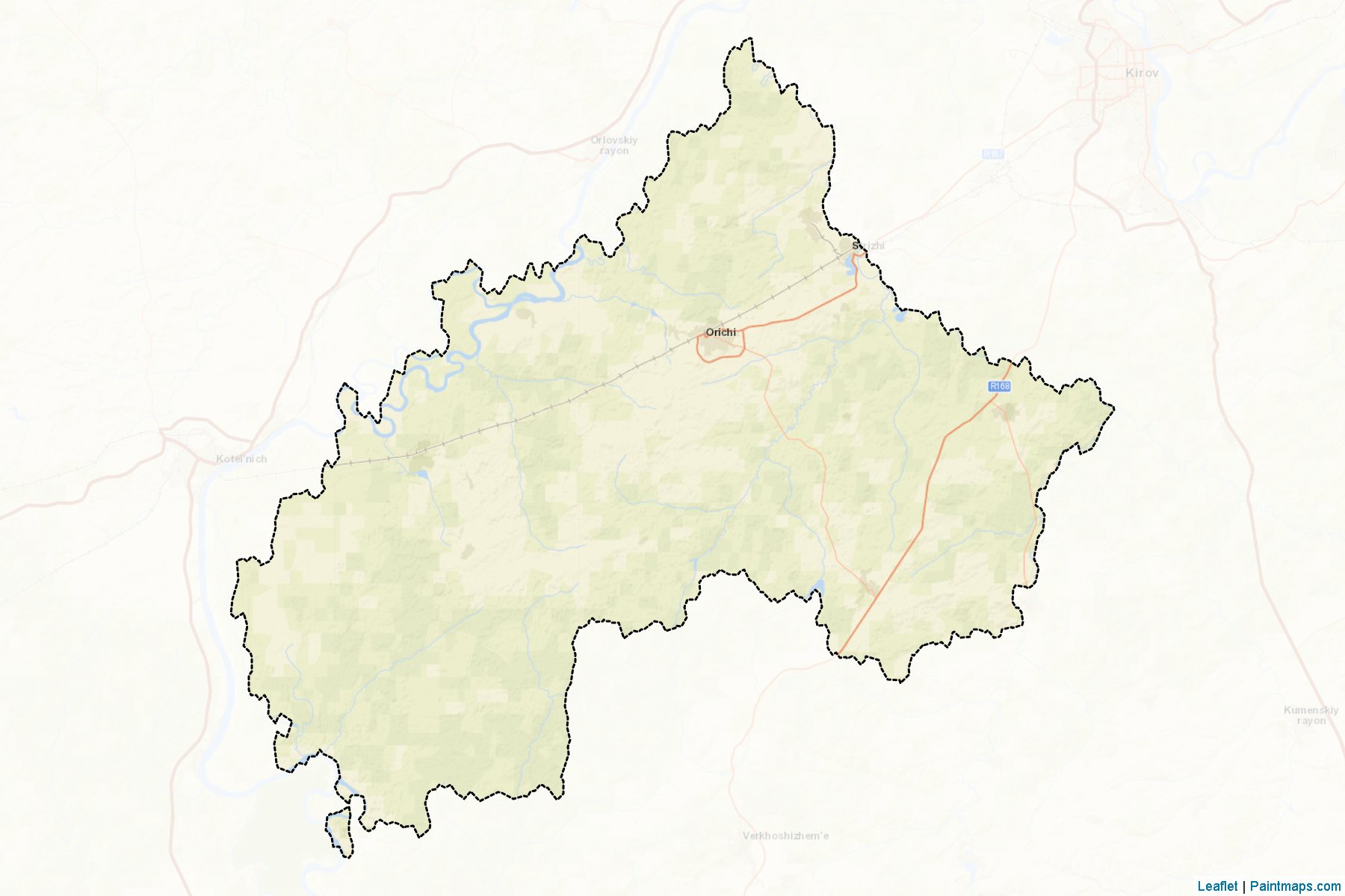 Orichevskiy (Kirov) Map Cropping Samples-2