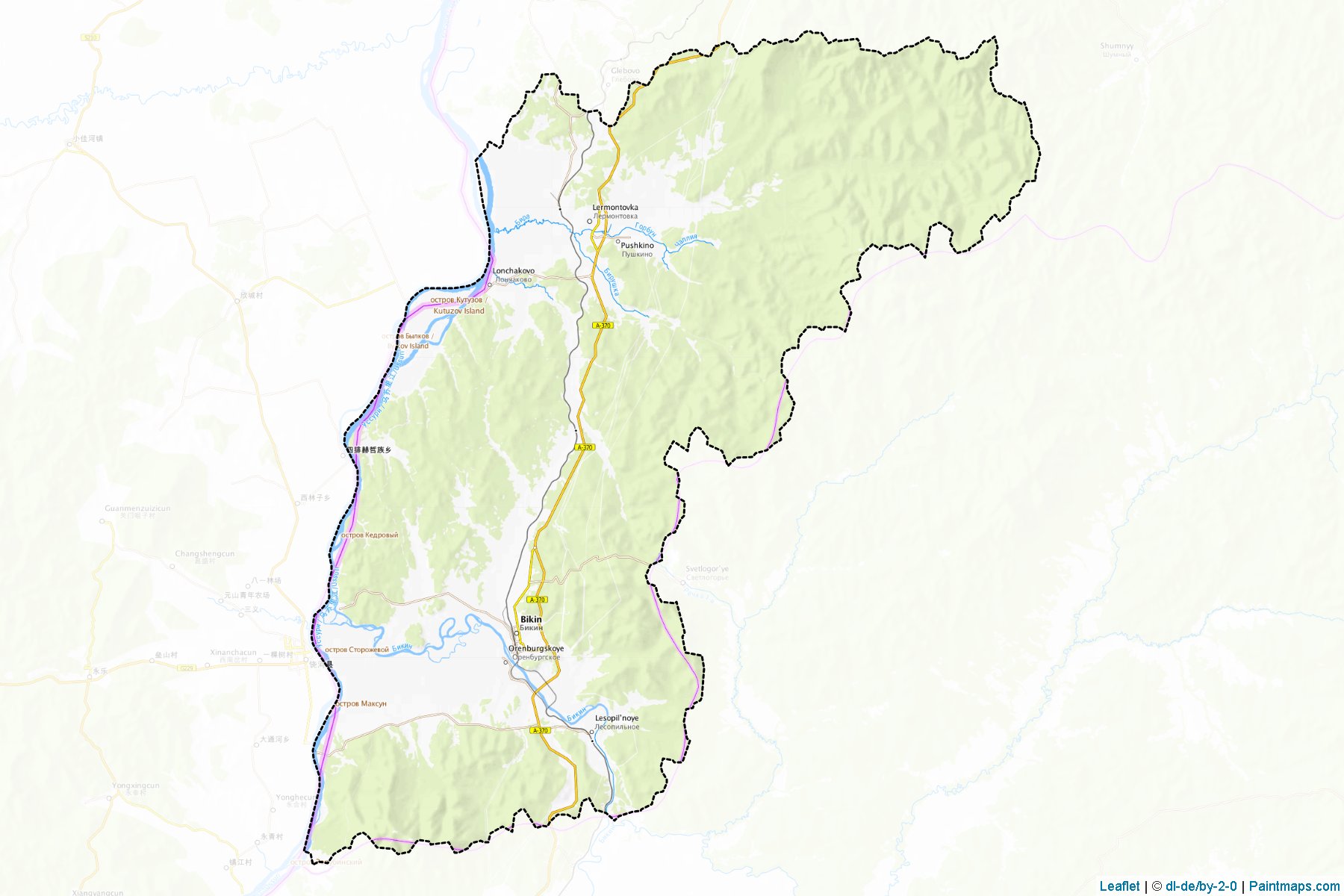 Bikinskiy (Khabarovsk) Map Cropping Samples-1