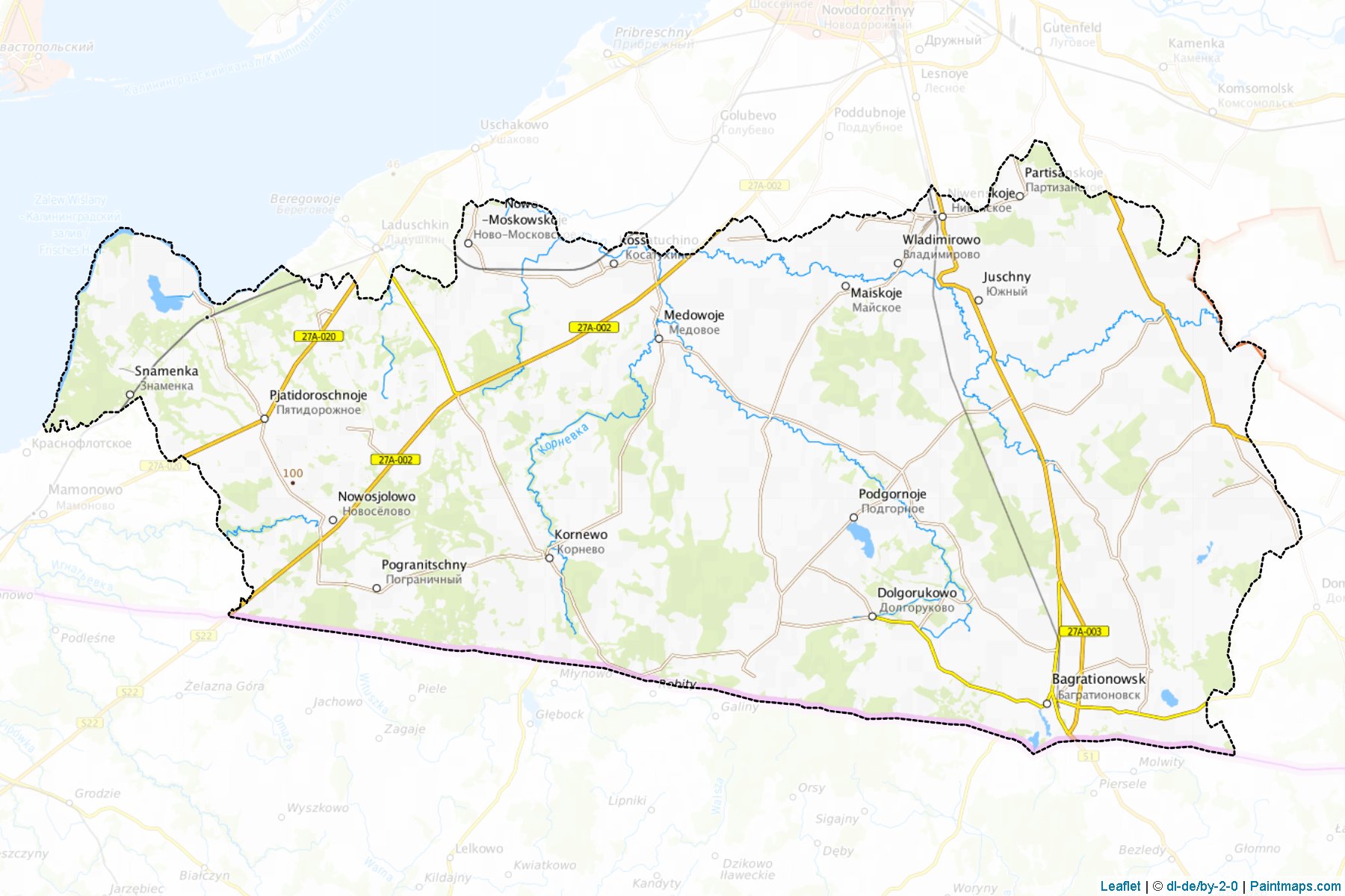 Bagrationovskiy (Kaliningrad) Map Cropping Samples-1