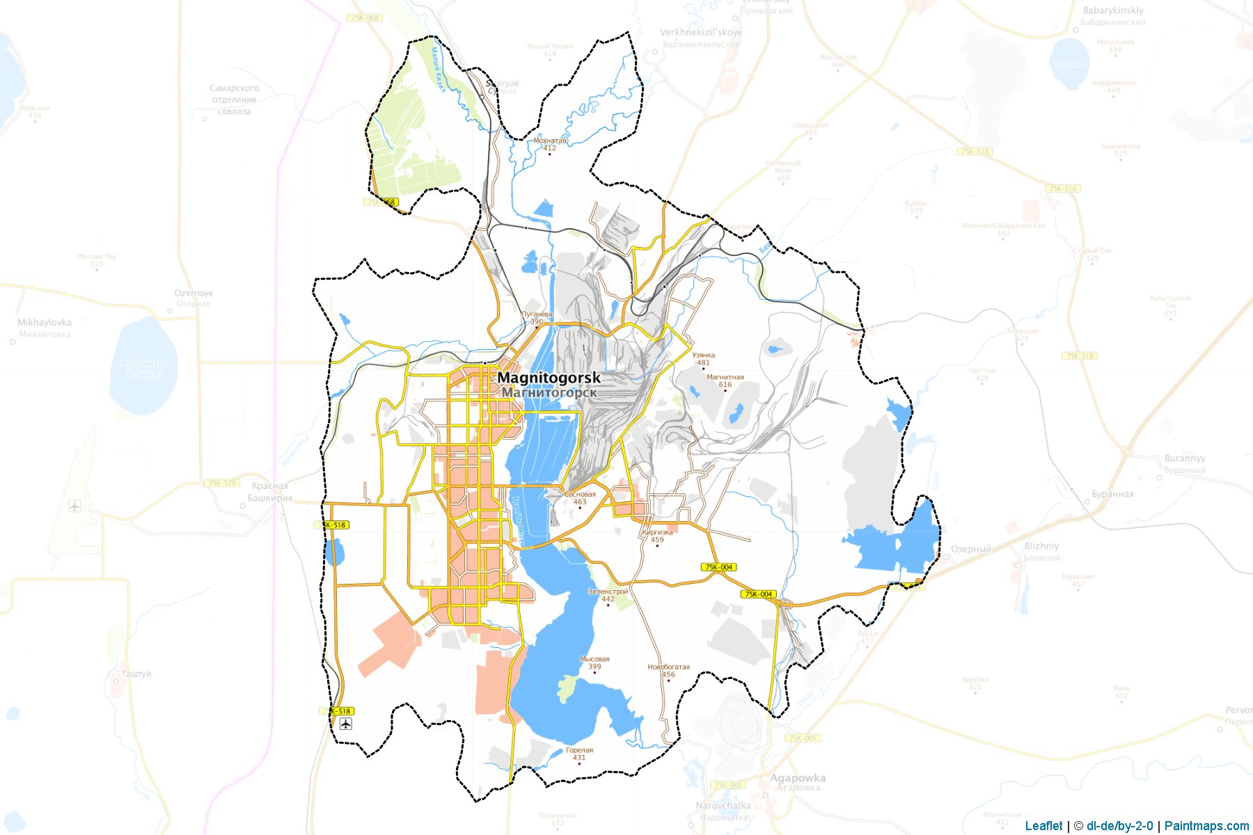 Magnitogorskiy (Chelyabinsk) Map Cropping Samples-1