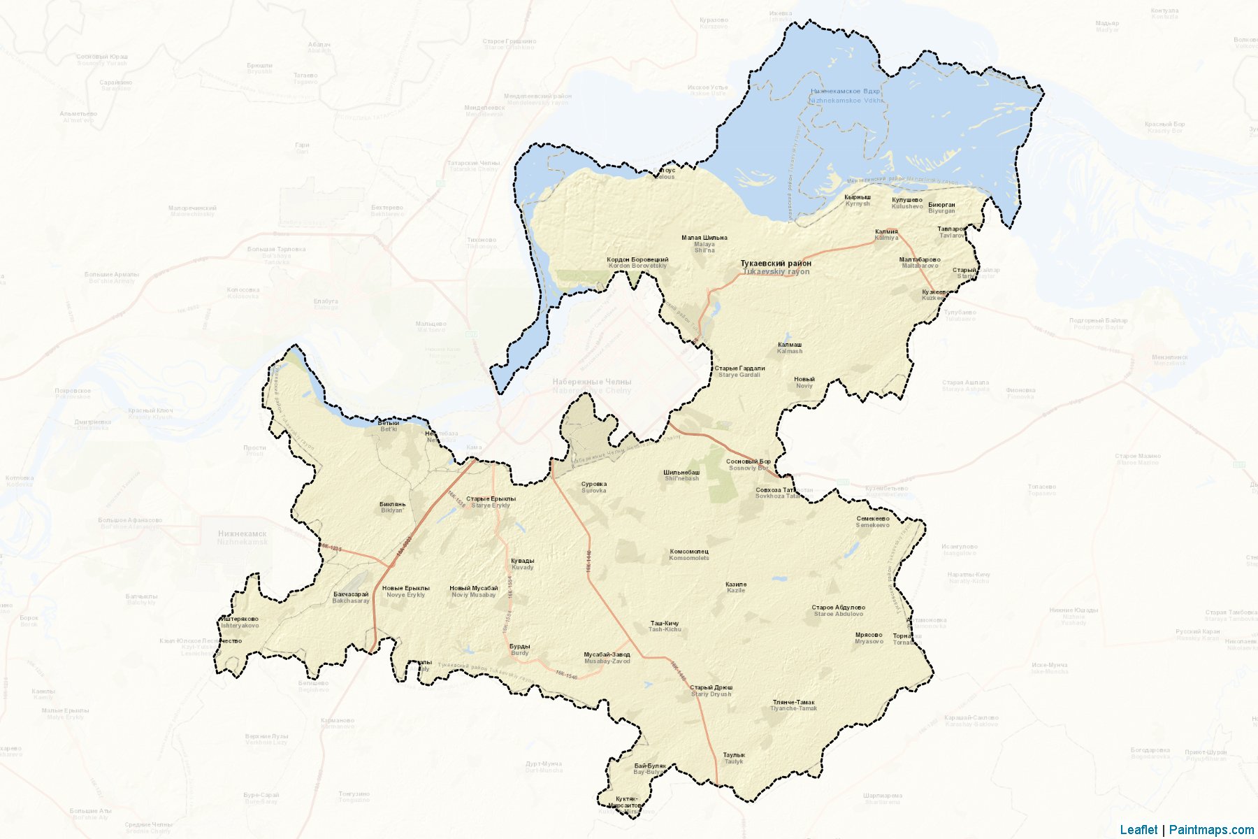 Tukaevskiy (Tatarstan) Map Cropping Samples-2