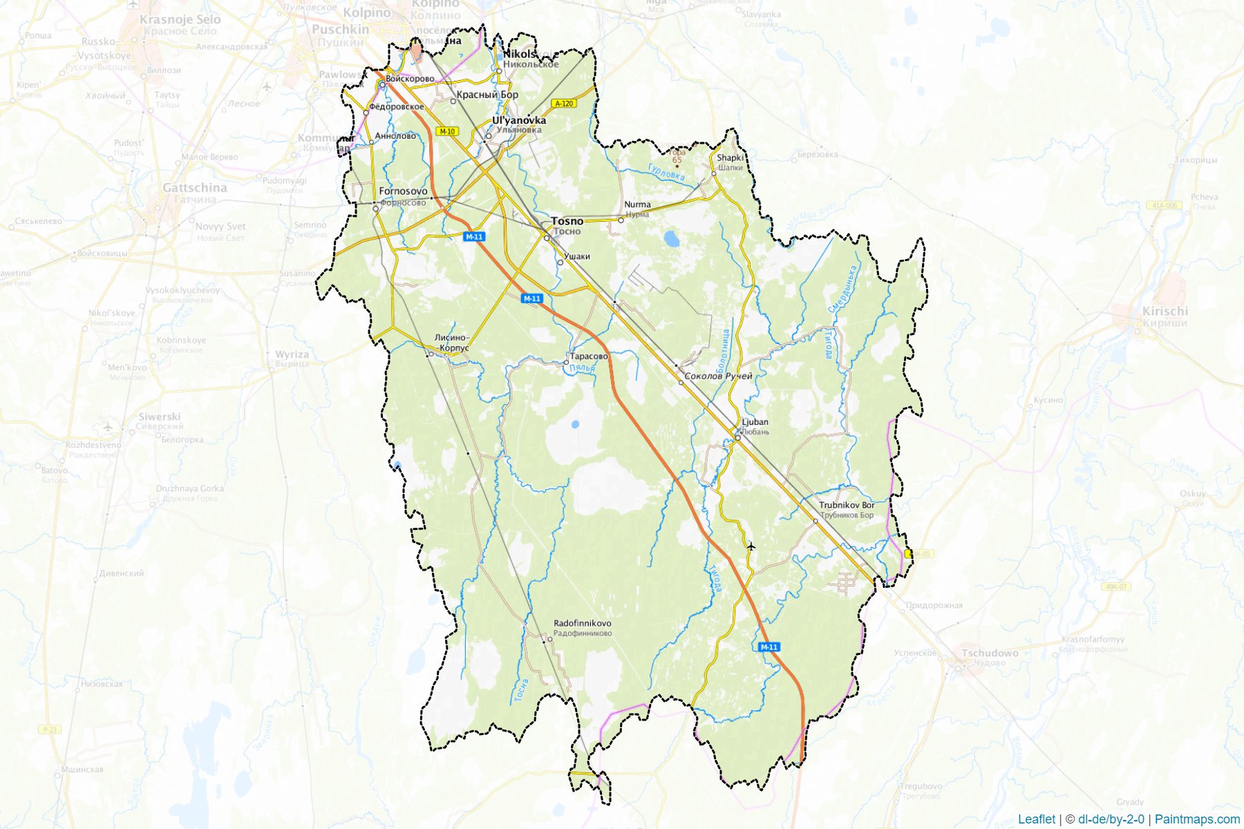 Tosnenskiy (Leningrad) Map Cropping Samples-1