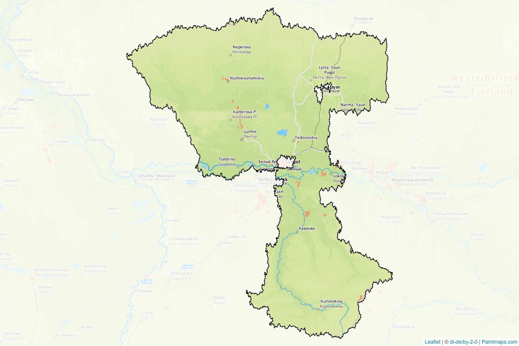 Surgutskiy (Khanty-Mansi) Map Cropping Samples-1