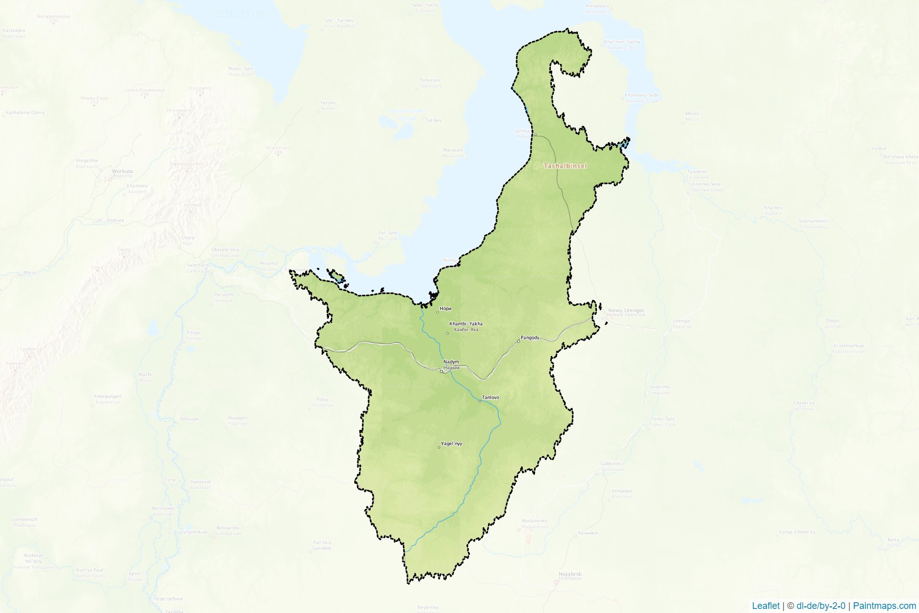 Nadymskiy (Yamalo-Nenets) Map Cropping Samples-1