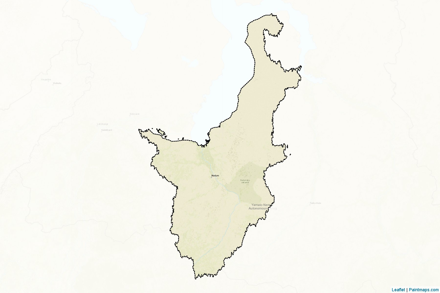 Nadymskiy (Yamalo-Nenets) Map Cropping Samples-2