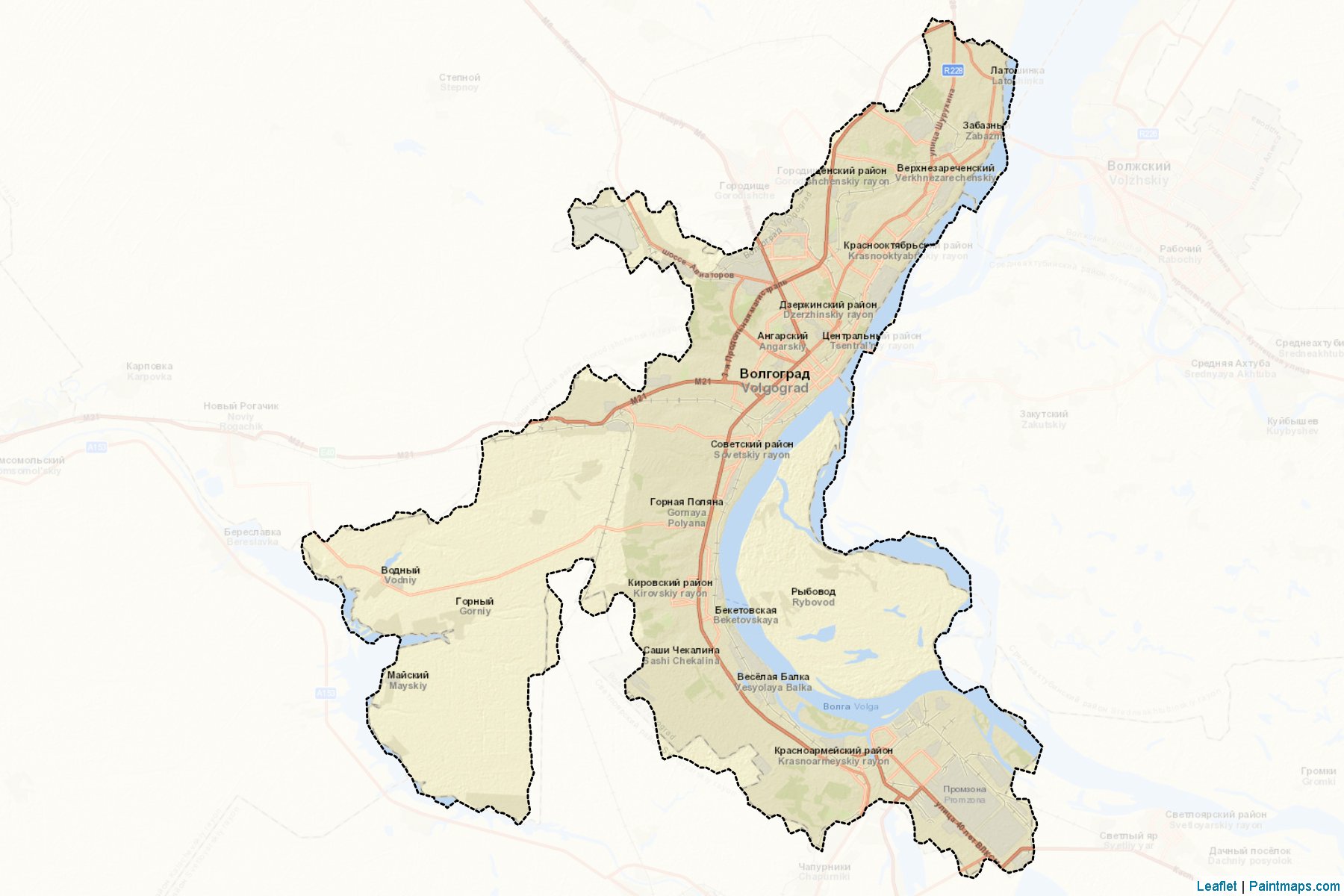 Muestras de recorte de mapas Volgograd (Volgograd)-2