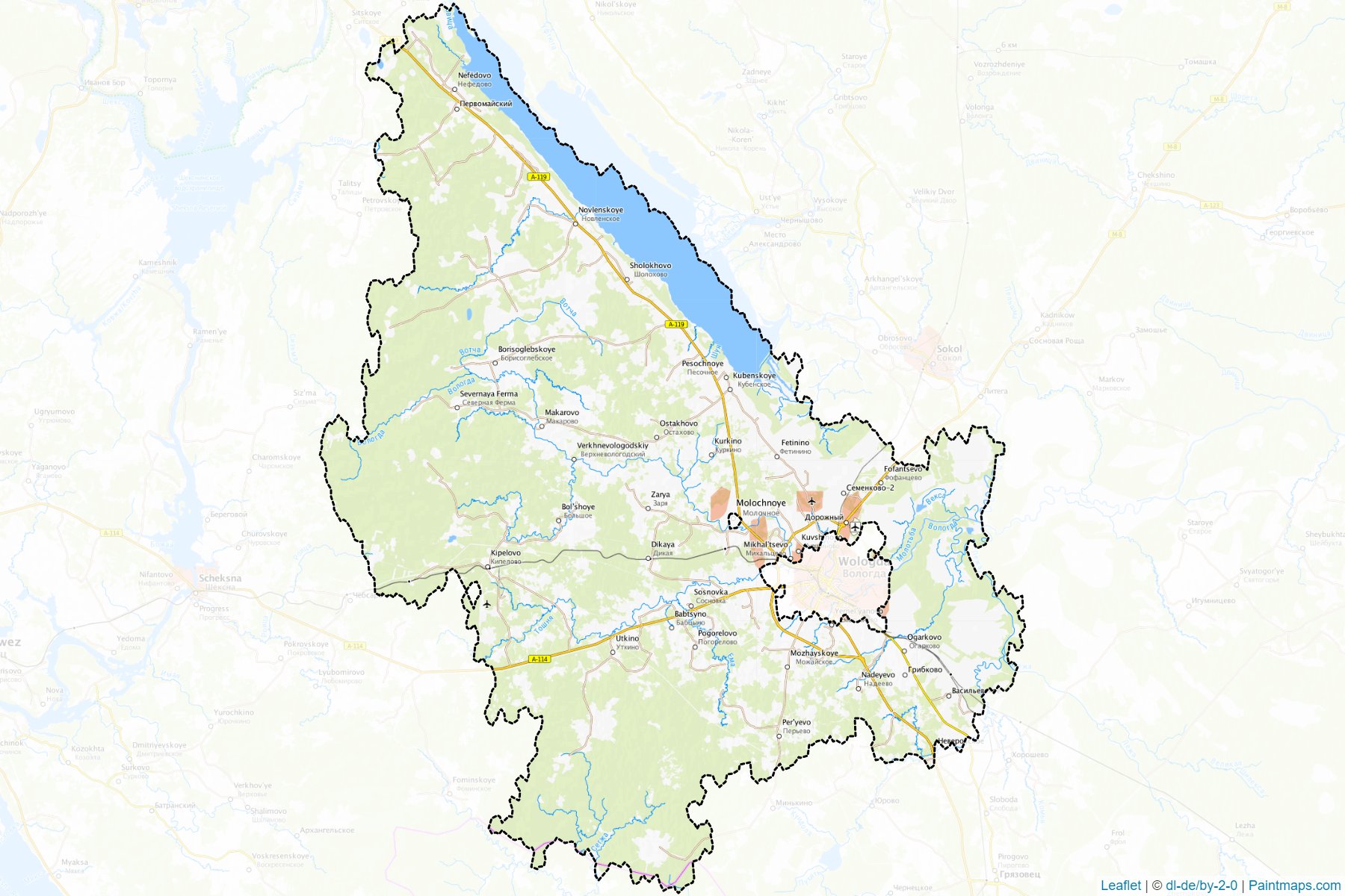 Muestras de recorte de mapas Vologodskiy (Vologda)-1