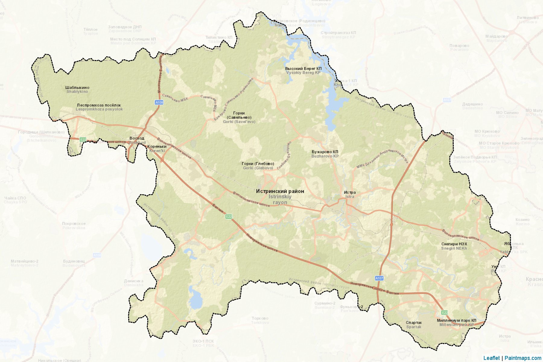 Istrinskiy (Moscow Oblast) Map Cropping Samples-2