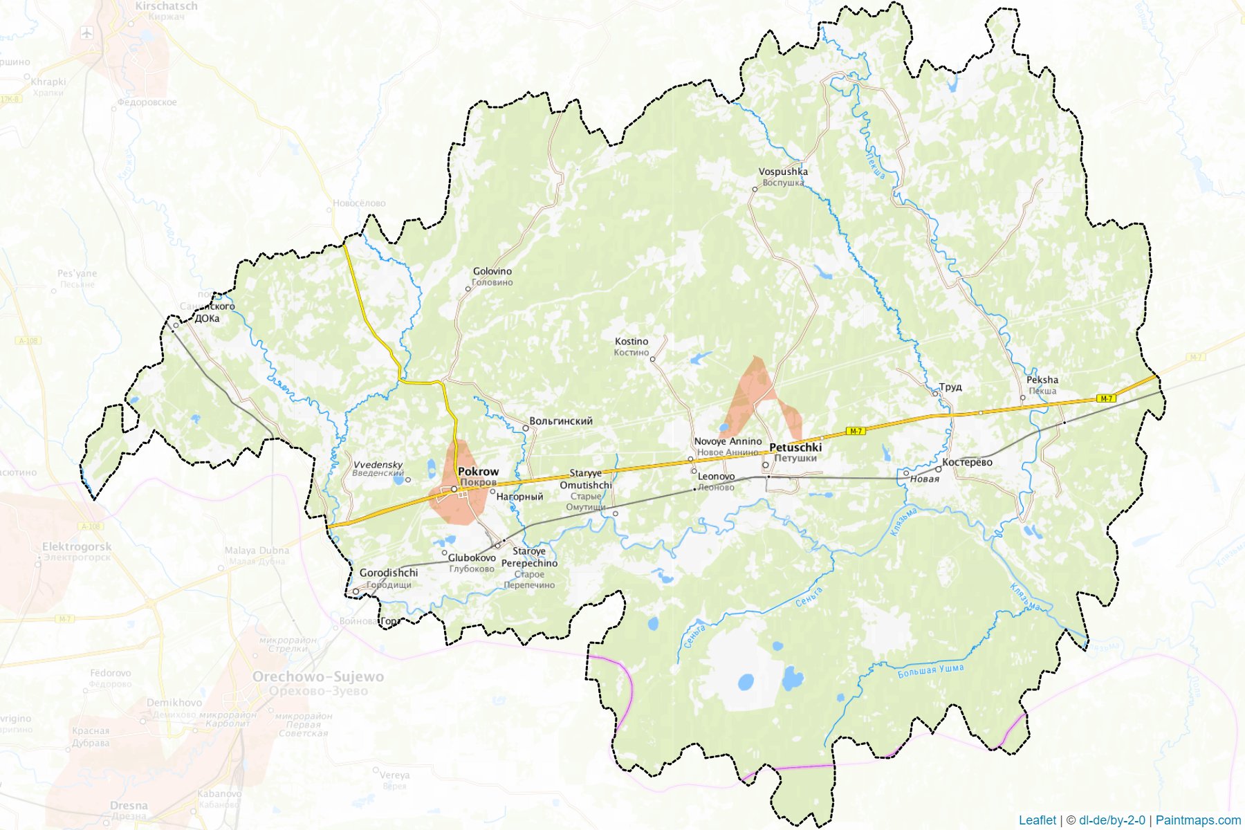 Petushinskiy (Vladimir) Map Cropping Samples-1