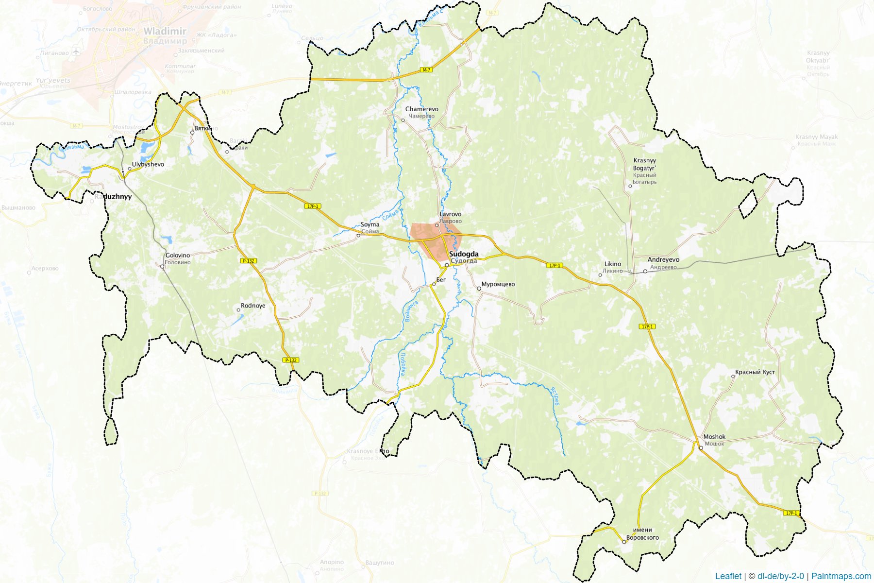 Sudogodskiy (Vladimir) Map Cropping Samples-1