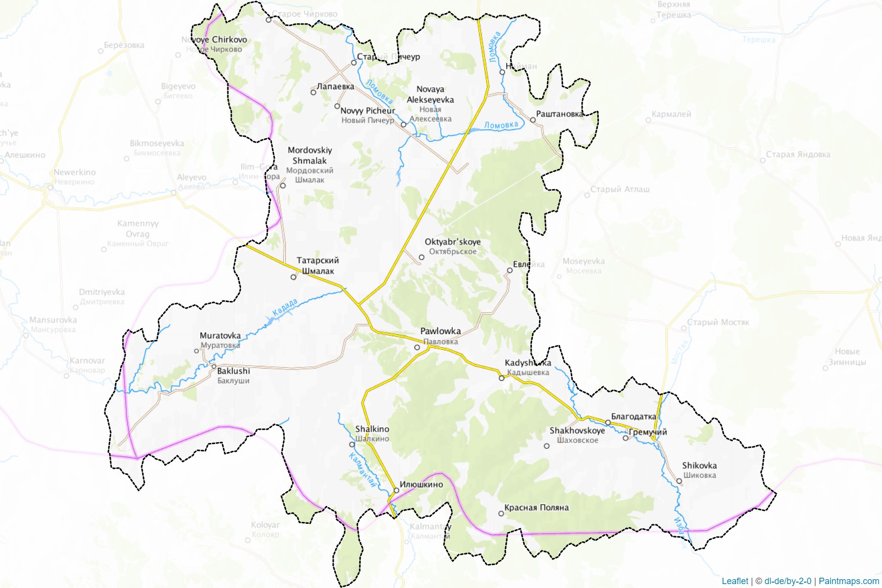 Pavlovskiy (Ulyanovsk) Map Cropping Samples-1