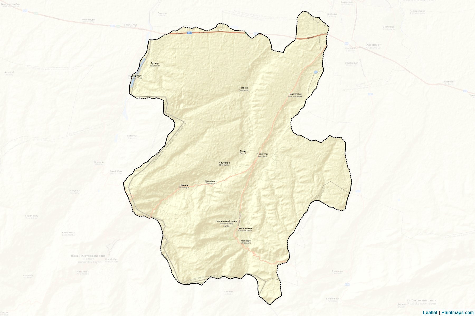 Novolakskiy (Dagestan) Map Cropping Samples-2