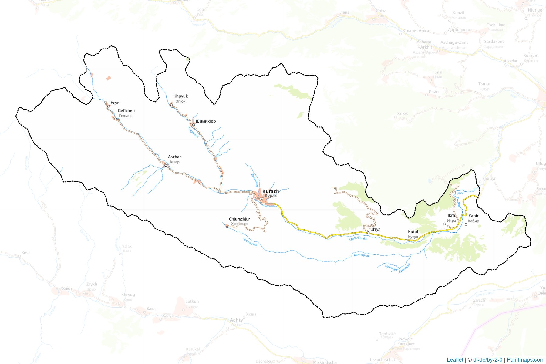 Kurakhskiy (Dagestan) Map Cropping Samples-1