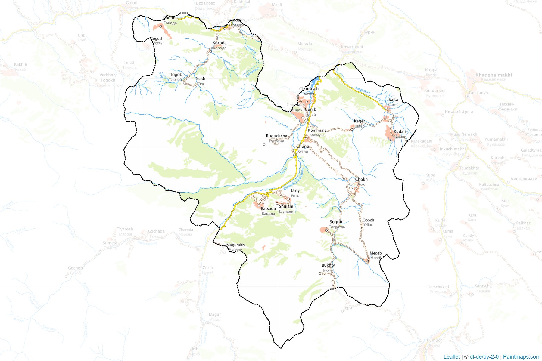 Gunibskiy (Dagestan) Map Cropping Samples-1